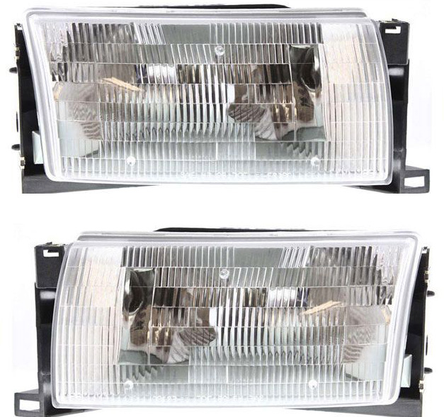 AM VILLAGER 93-95 HEAD LAMP RH AND LH Assembly Halogen SKU SET 20-3040-00 Partslink NI2502118 NI2503118 OEM B60600B000 B60100B000