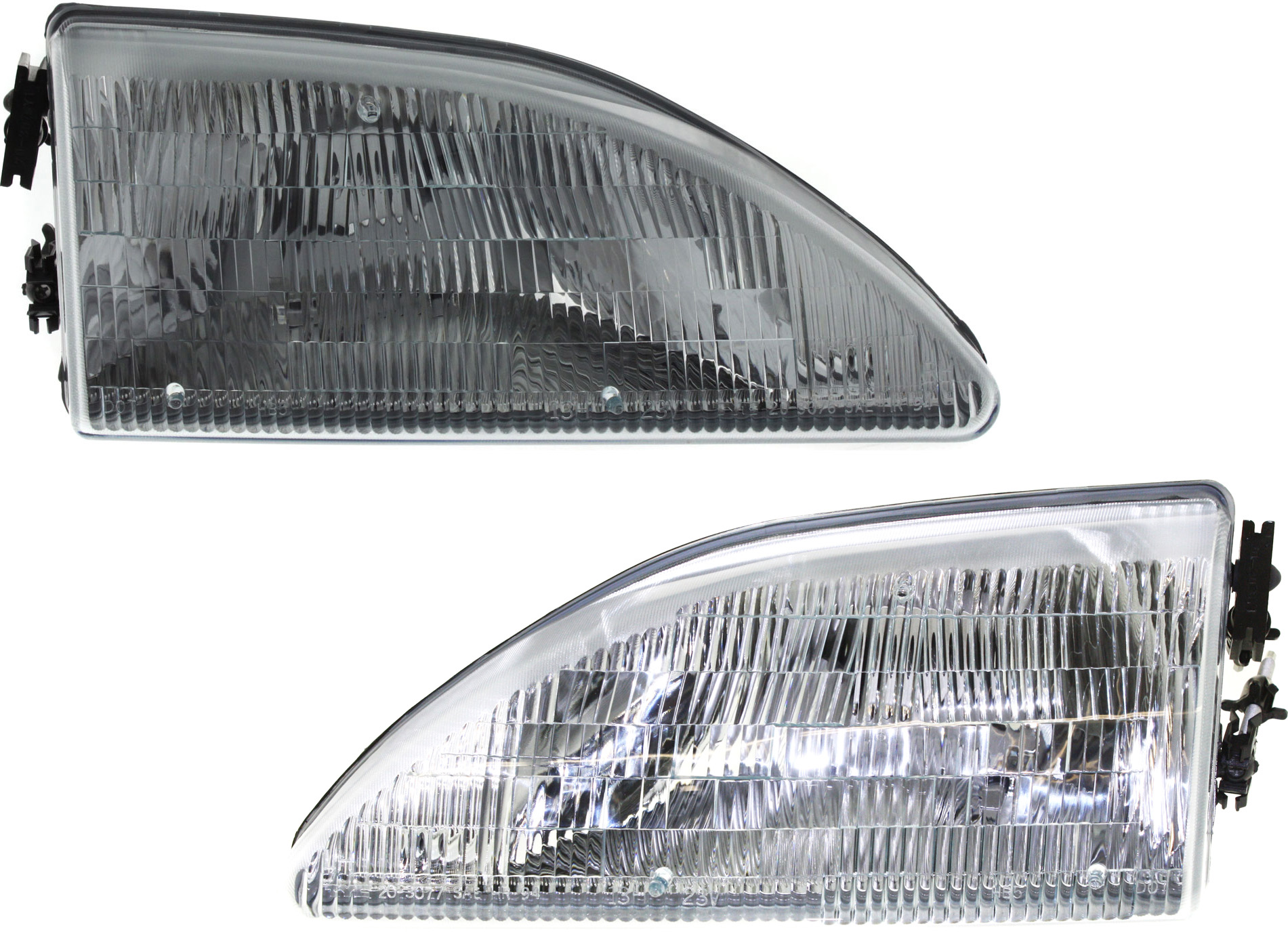 AM MUSTANG 94-98 HEAD LAMP RH AND LH Assembly Halogen SKU SET 20-3076-00 Partslink FO2503130 FO2502130 OEM F4ZZ13008E F4ZZ13008F