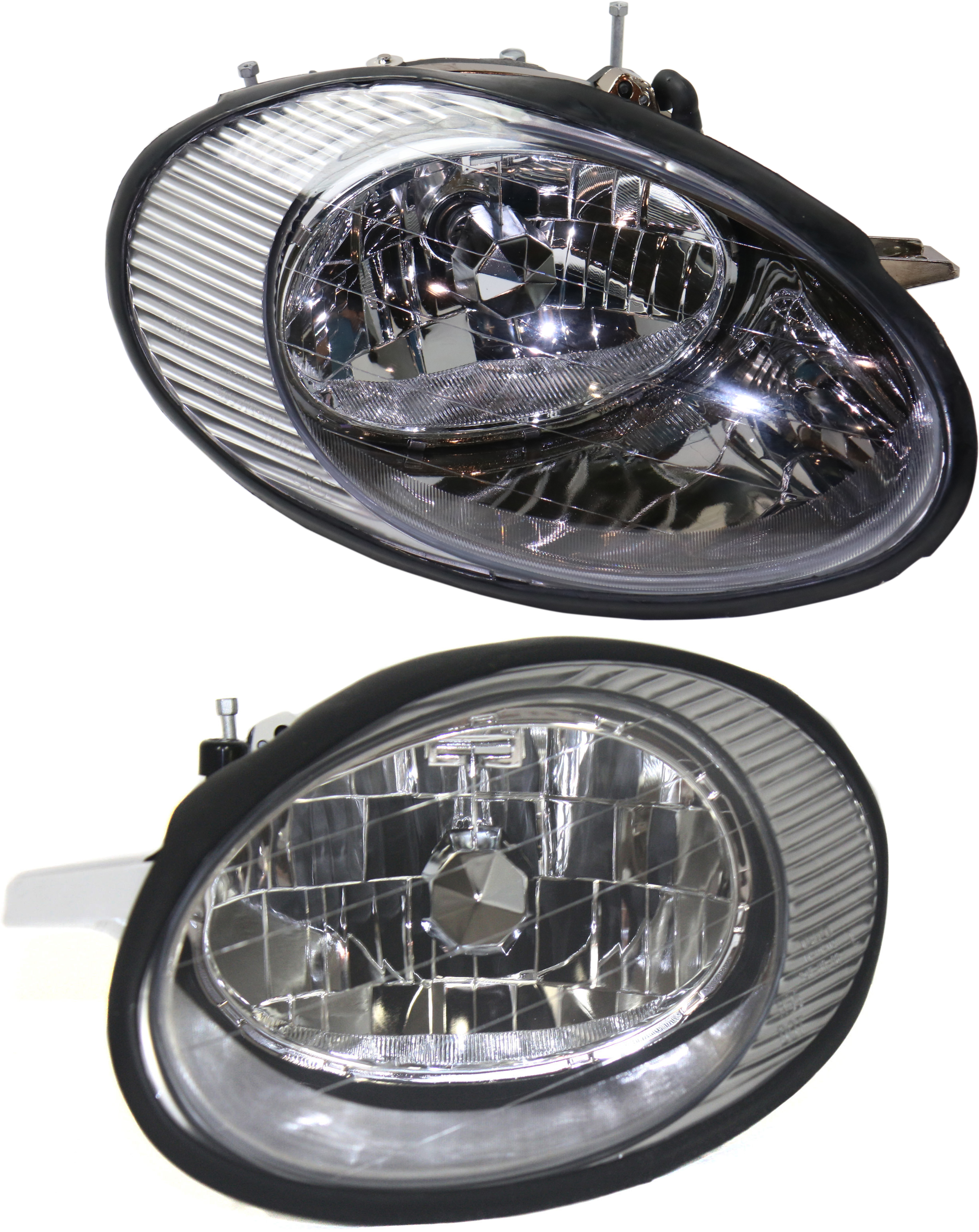 AM TAURUS 96-98 HEAD LAMP RH AND LH Assembly Halogen To 6-10-98 SKU SET 20-3169-00 Partslink FO2502138 FO2503138 OEM F6DZ13008B F6DZ13008A