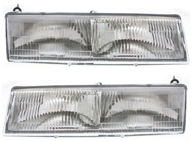 AM COUGAR 89-90 GRAND MARQUIS 92-94 HEAD LAMP RH AND LH Assembly Halogen SKU SET 20-3397-00 Partslink FO2502126 FO2503126 OEM FOWY13008B FOWY13008A