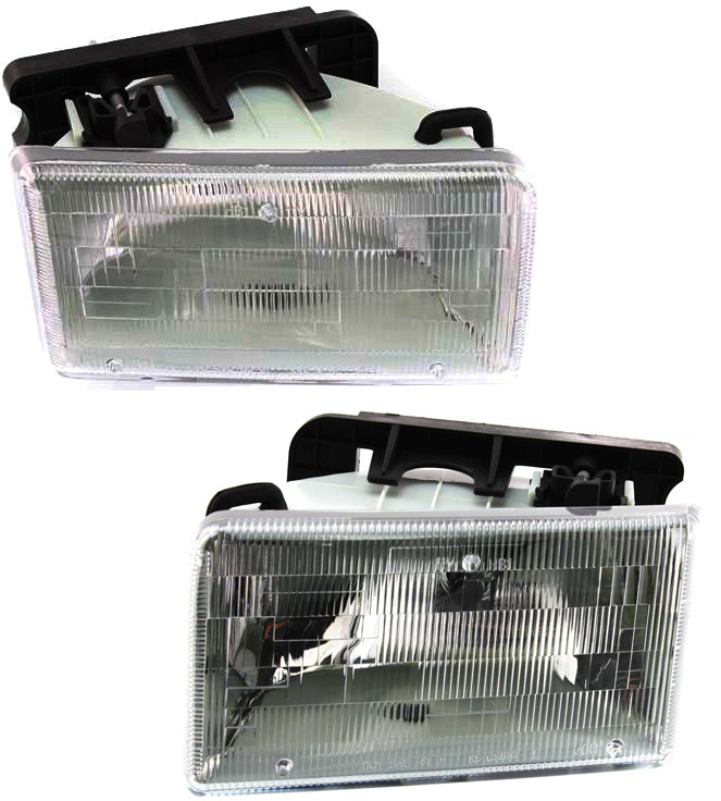 AM DAKOTA 91-96 HEAD LAMP RH AND LH Assembly Halogen w Aero Package SKU SET 20-3511-00 Partslink CH2503105 CH2502105 OEM 55054714-55054715