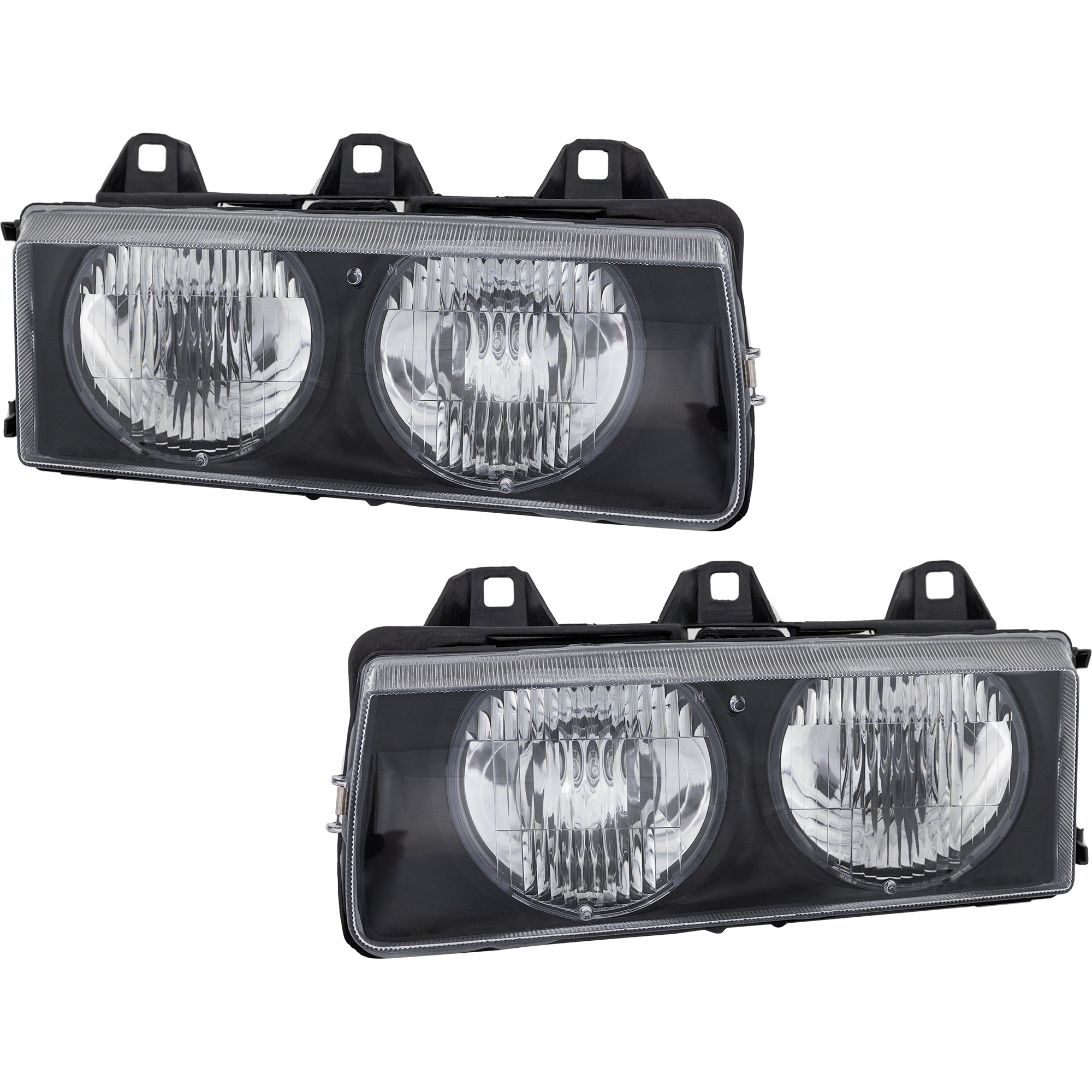 AM 3 SERIES 92-99 HEAD LAMP RH AND LH Assembly Halogen SKU SET 20-3667-00 Partslink BM2503101 BM2502101 OEM 63121387862-63121387861