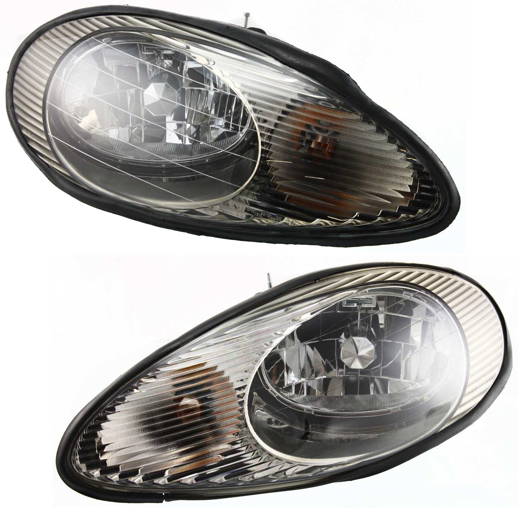 AM SABLE 96-99 HEAD LAMP RH AND LH Assembly Halogen SKU SET 20-5059-00 Partslink FO2502140 FO2503140 OEM XF1Z13008DA XF1Z13008CA