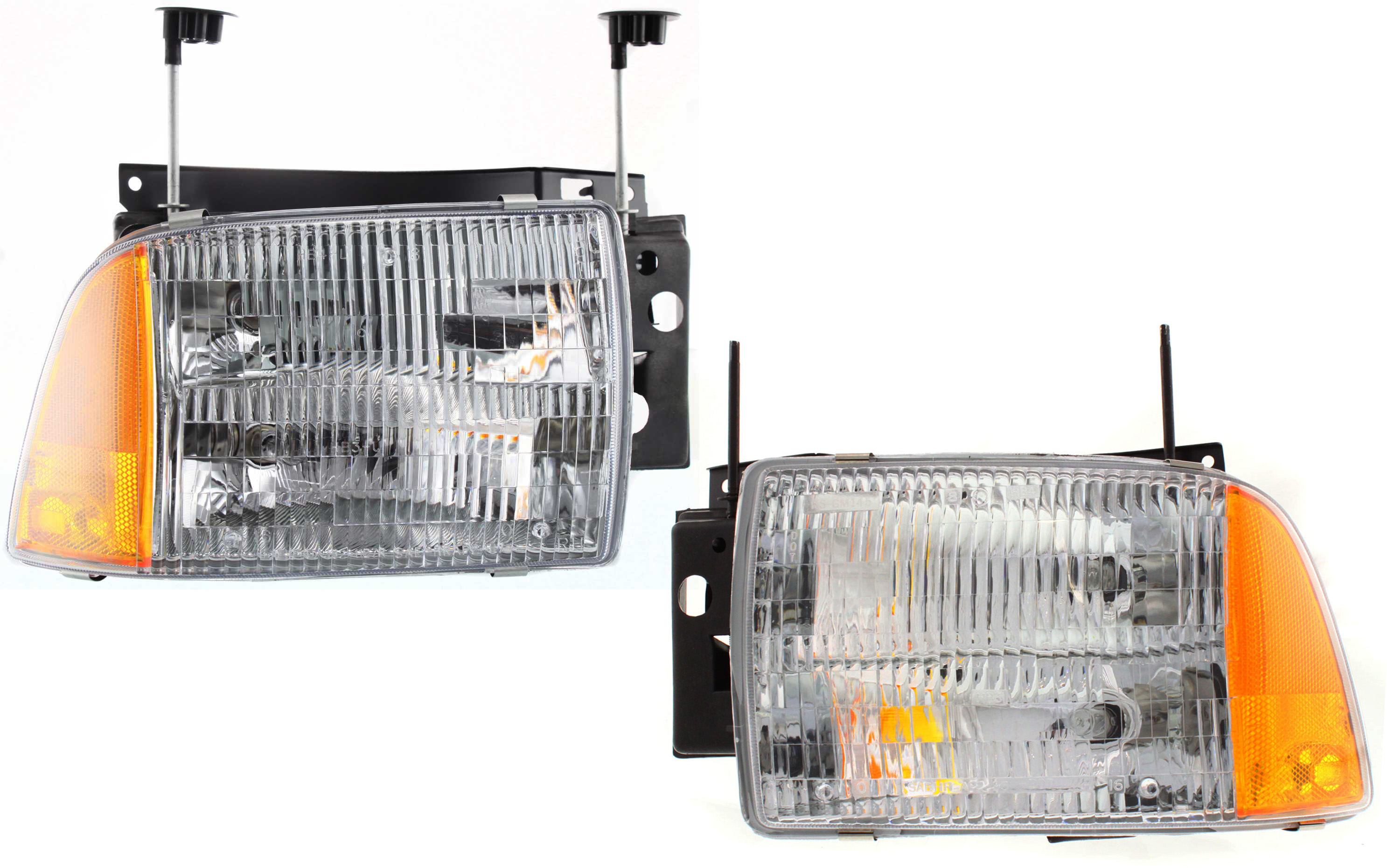 AM BLAZER 95-97 HEAD LAMP RH AND LH Composite Assembly Halogen SKU SET 20-5091-00 Partslink GM2502156 GM2503156 OEM 16525161-16525162