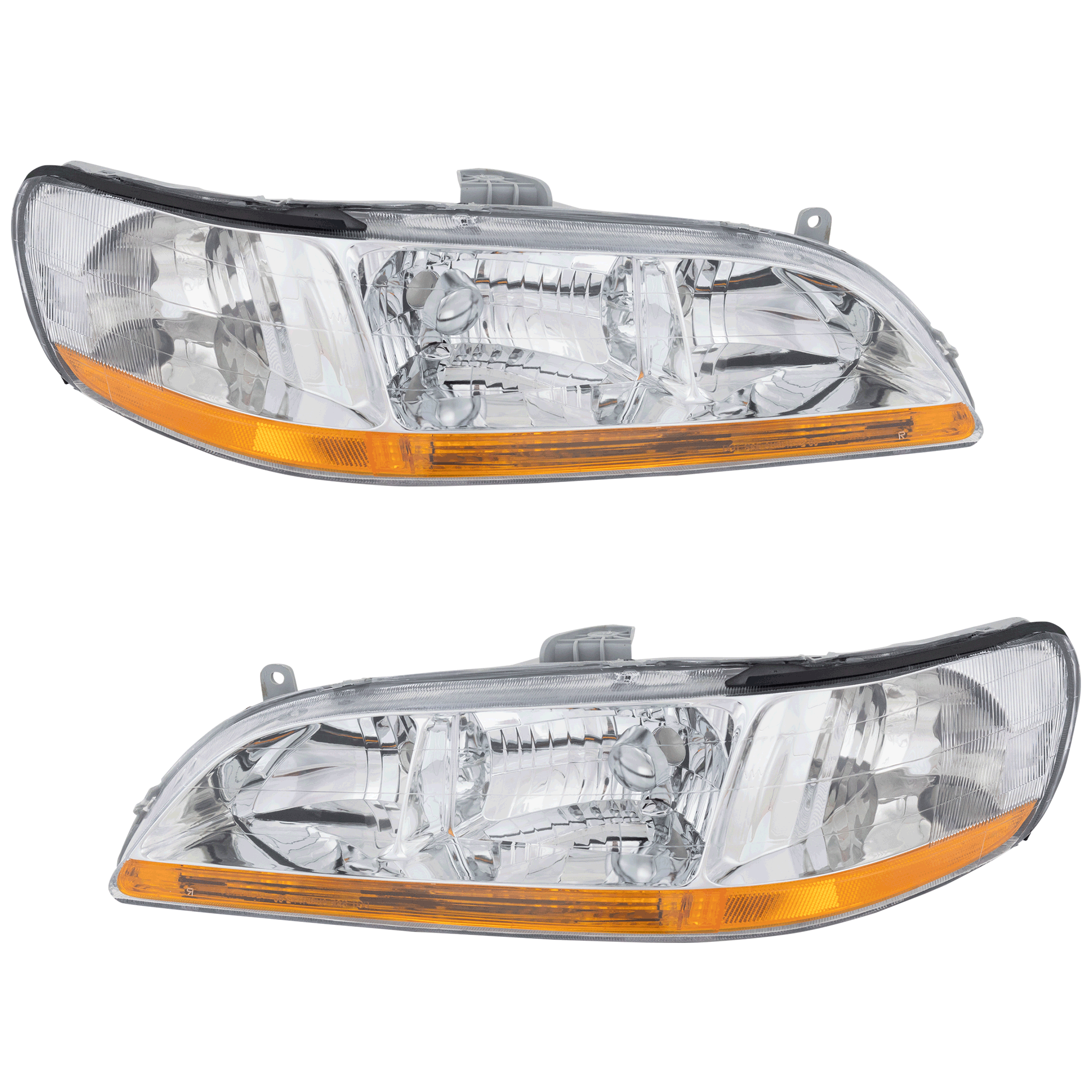 AM ACCORD 98-00 HEAD LAMP RH AND LH Lens and Housing Halogen SKU SET 20-5119-01 Partslink HO2503111 HO2502111 OEM 33101S84A01-33151S84A01