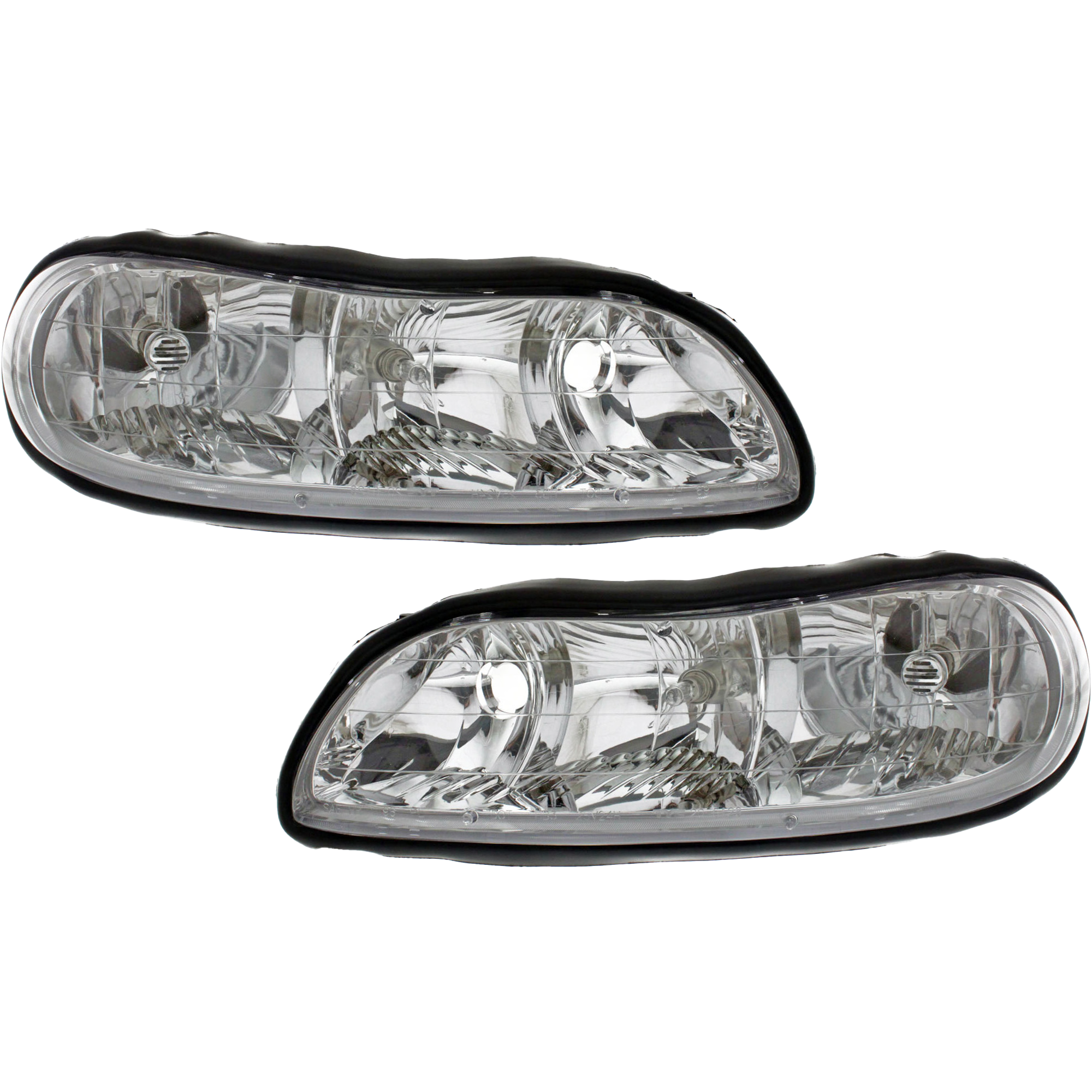 AM MALIBU 97-03 CLASSIC 04-05 HEAD LAMP RH AND LH Composite Assembly Halogen SKU SET 20-5127-00 Partslink GM2502154 GM2503154 OEM 22618782-22618781