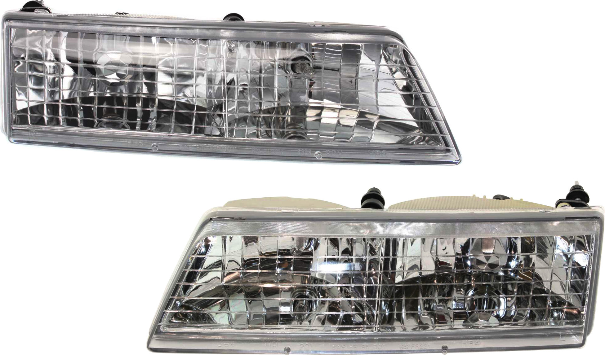 AM GRAND MARQUIS 95-97 HEAD LAMP RH AND LH Assembly Halogen SKU SET 20-5145-00 Partslink FO2502148 FO2503148 OEM F5MY13008A F5MY13008B