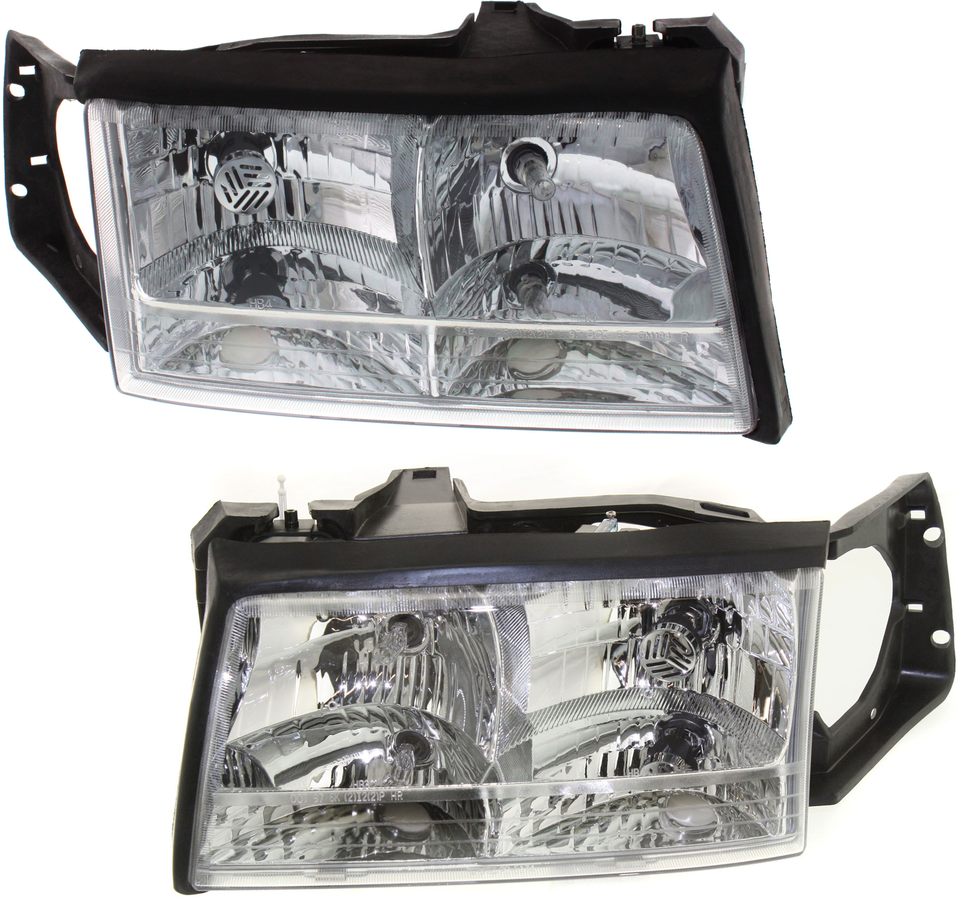 AM DEVILLE 97-99 HEAD LAMP RH AND LH Assembly Halogen SKU SET 20-5173-00 Partslink GM2502165 GM2503165 OEM 16526199-16526200