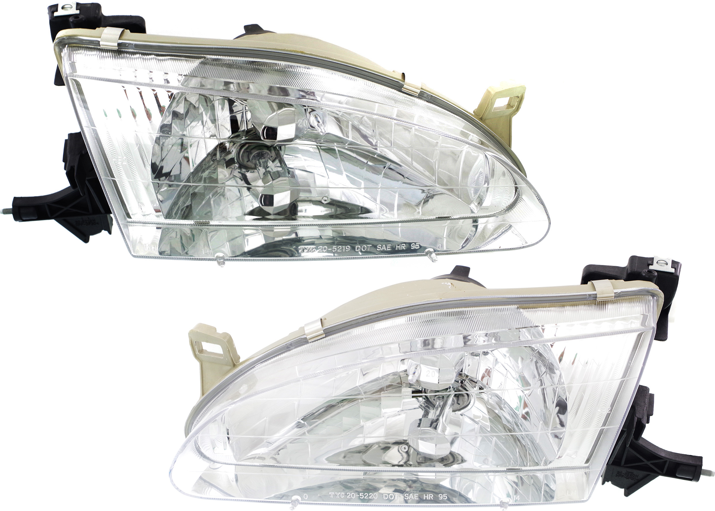 AM COROLLA 98-00 HEAD LAMP RH AND LH Assembly Halogen SKU SET 20-5219-00 Partslink TO2503121 TO2502121 OEM 8111002060-8115002050