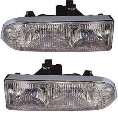 AM BLAZER 98-05 S10 PICKUP 98-04 HEAD LAMP RH AND LH Composite Assembly Halogen CAPA SKU SET 20-5237-00Q Partslink GM2503172C GM2502172C OEM 16526218-16526217