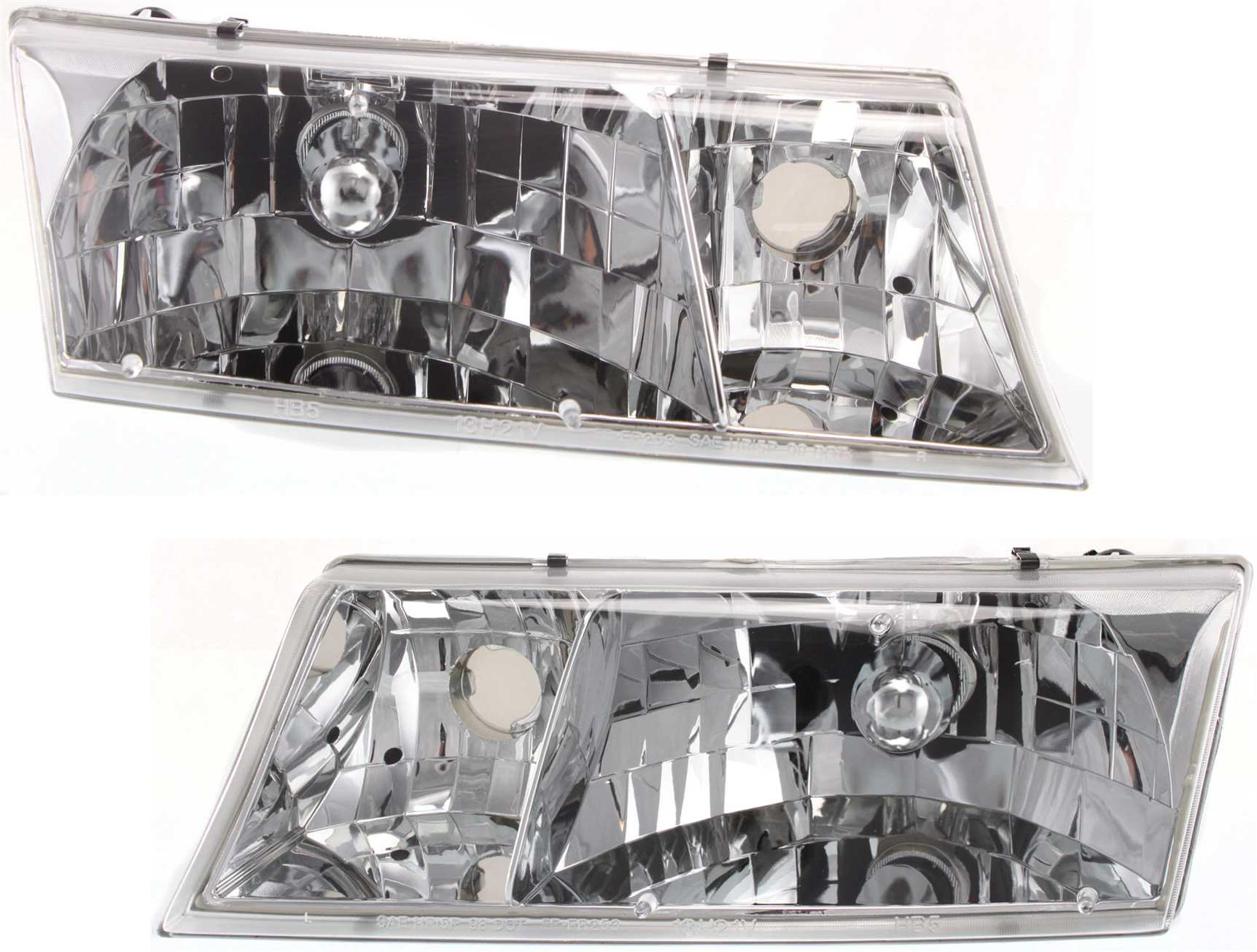 AM GRAND MARQUIS 98-02 HEAD LAMP RH AND LH Assembly Halogen SKU SET 20-5359-00 Partslink FO2503149 FO2502149 OEM YW3Z13008BB YW3Z13008CB