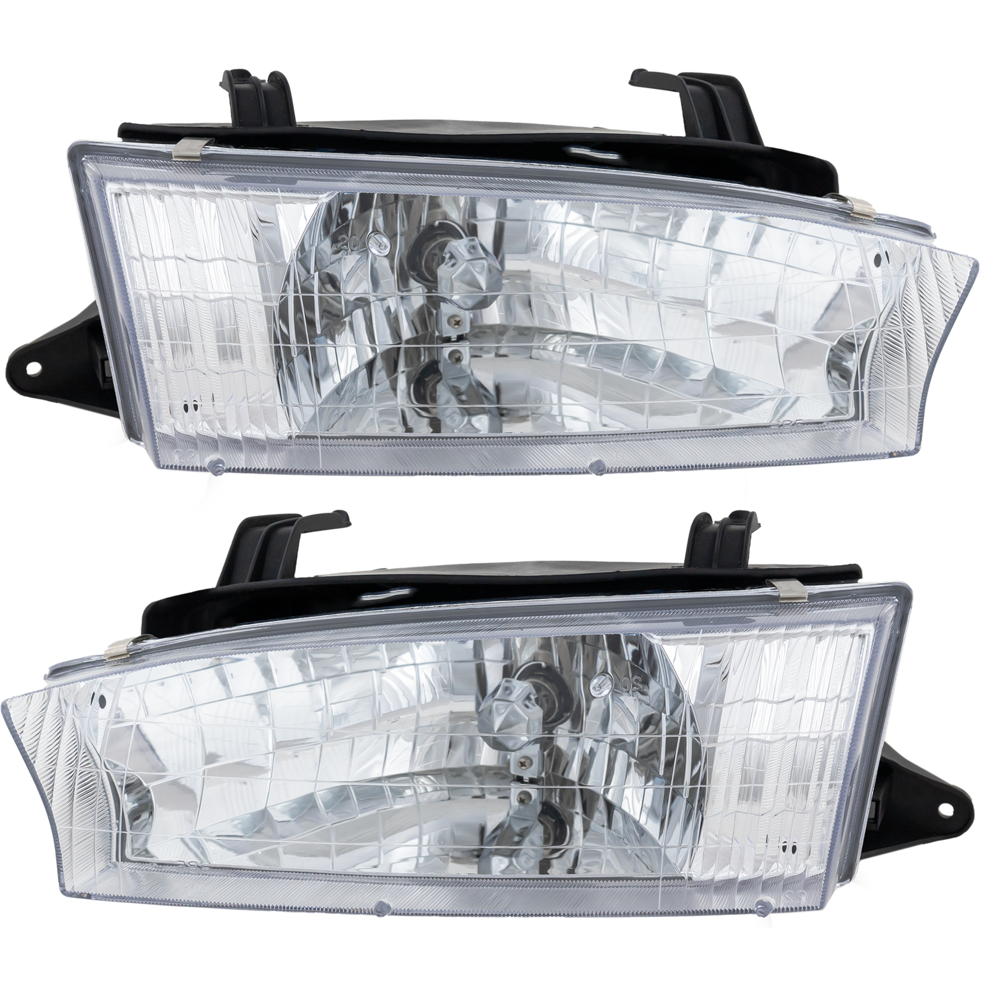 AM LEGACY 97-99 HEAD LAMP RH AND LH Assembly Halogen From 5-97 SKU SET 20-5463-00 Partslink SU2502103 SU2503103 OEM 84001AC232-84001AC222