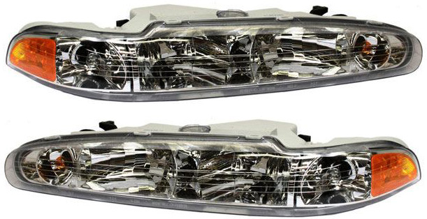 AM INTRIGUE 98-02 HEAD LAMP RH AND LH Assembly Halogen SKU SET 20-5497-01 Partslink GM2502199 GM2503199 OEM 10319775-10319774