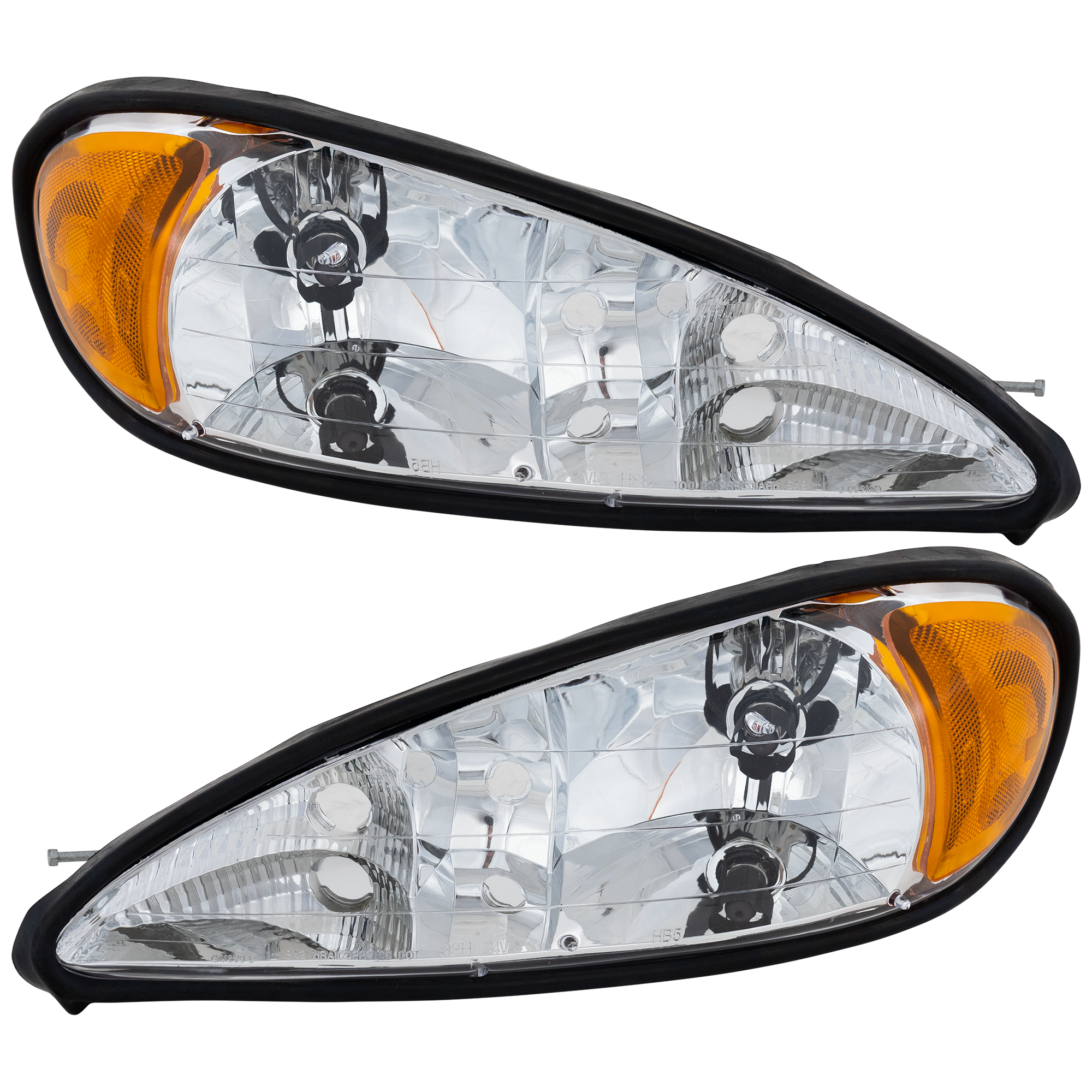 AM GRAND AM 99-05 HEAD LAMP RH AND LH Assembly Halogen SKU SET 20-5539-00 Partslink GM2502196 GM2503196 OEM 22672207-22672208