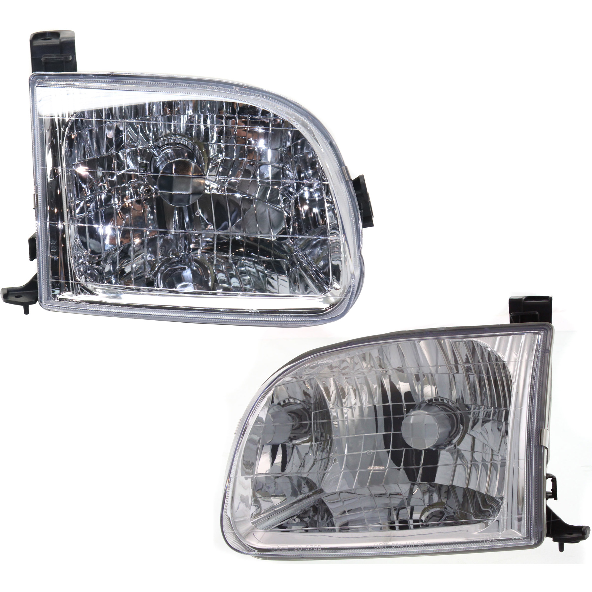 AM TUNDRA 00-04 HEAD LAMP RH AND LH Assembly Halogen Regular Access Cab CAPA SKU SET 20-5767-00Q Partslink TO2503129C TO2502129C OEM 811100C010-811500C010