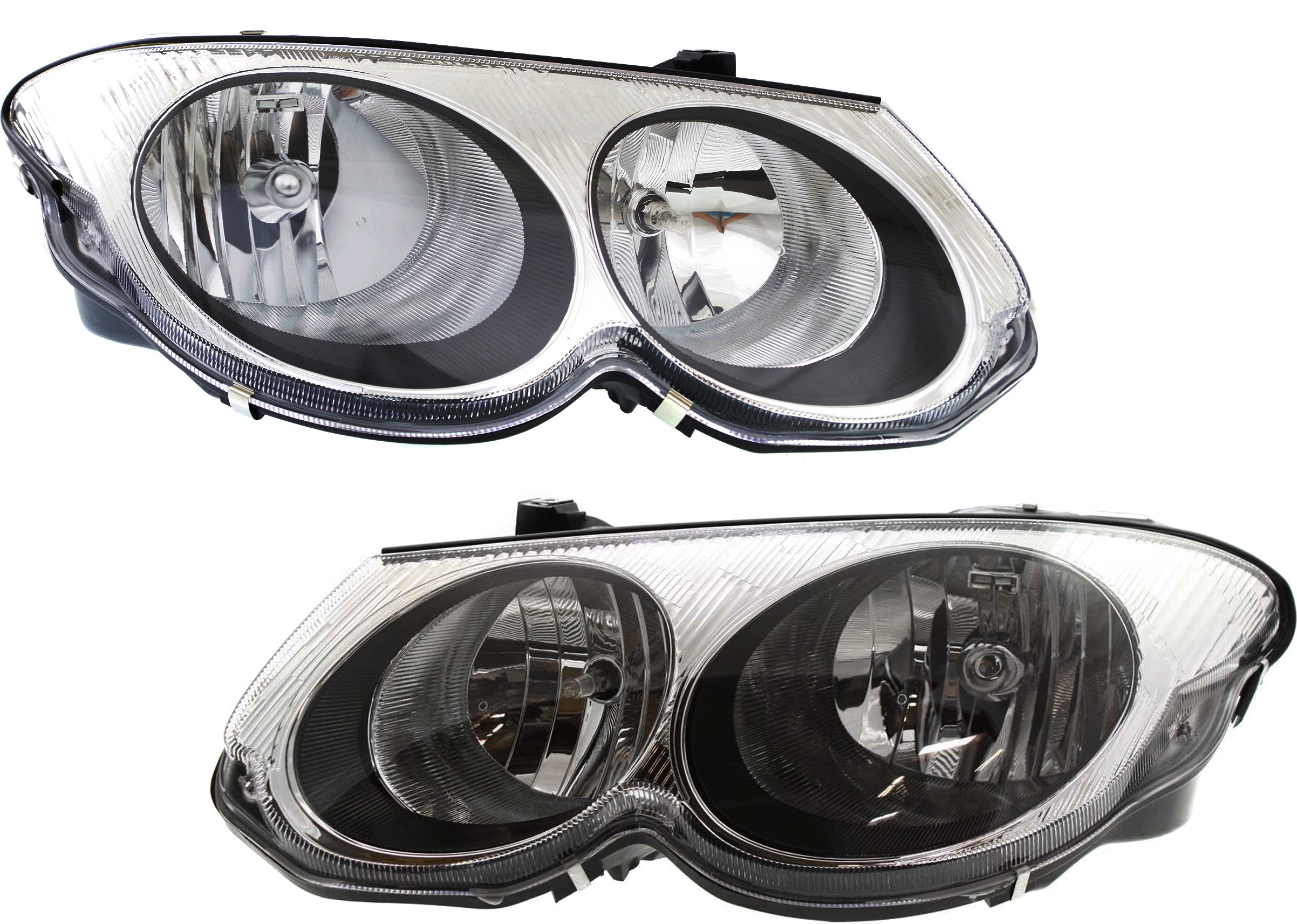 AM CHRYSLER 300M 99-04 HEAD LAMP RH AND LH Assembly Halogen SKU SET 20-5805-00 Partslink CH2502126 CH2503126 OEM 4780013AD 4780012AD