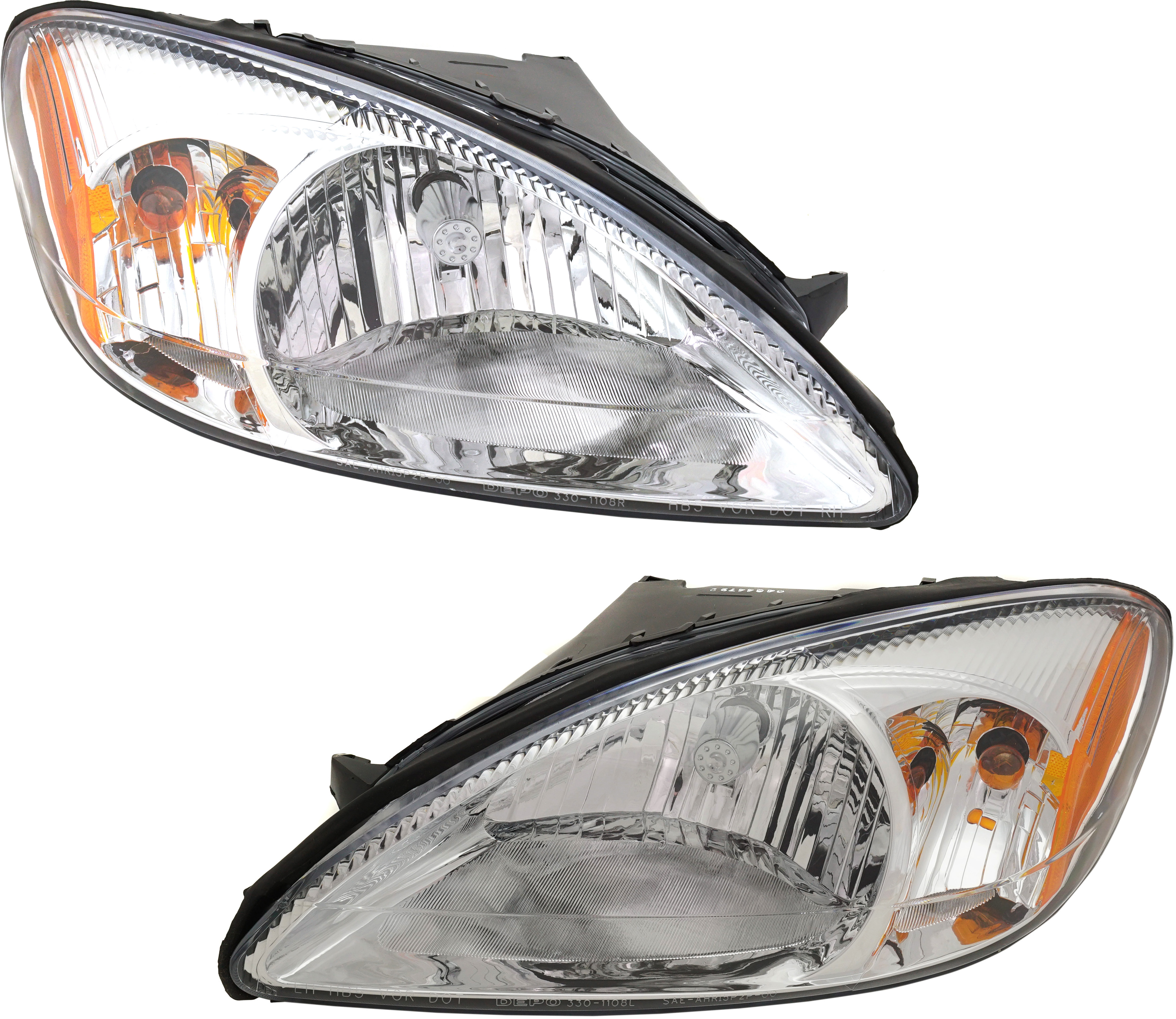 AM TAURUS 00-07 HEAD LAMP RH AND LH Assembly Halogen w o Centennial Edition CAPA SKU SET 20-5821-01Q OEM 1F1Z13008AA PFM 1F1Z13008AB PF