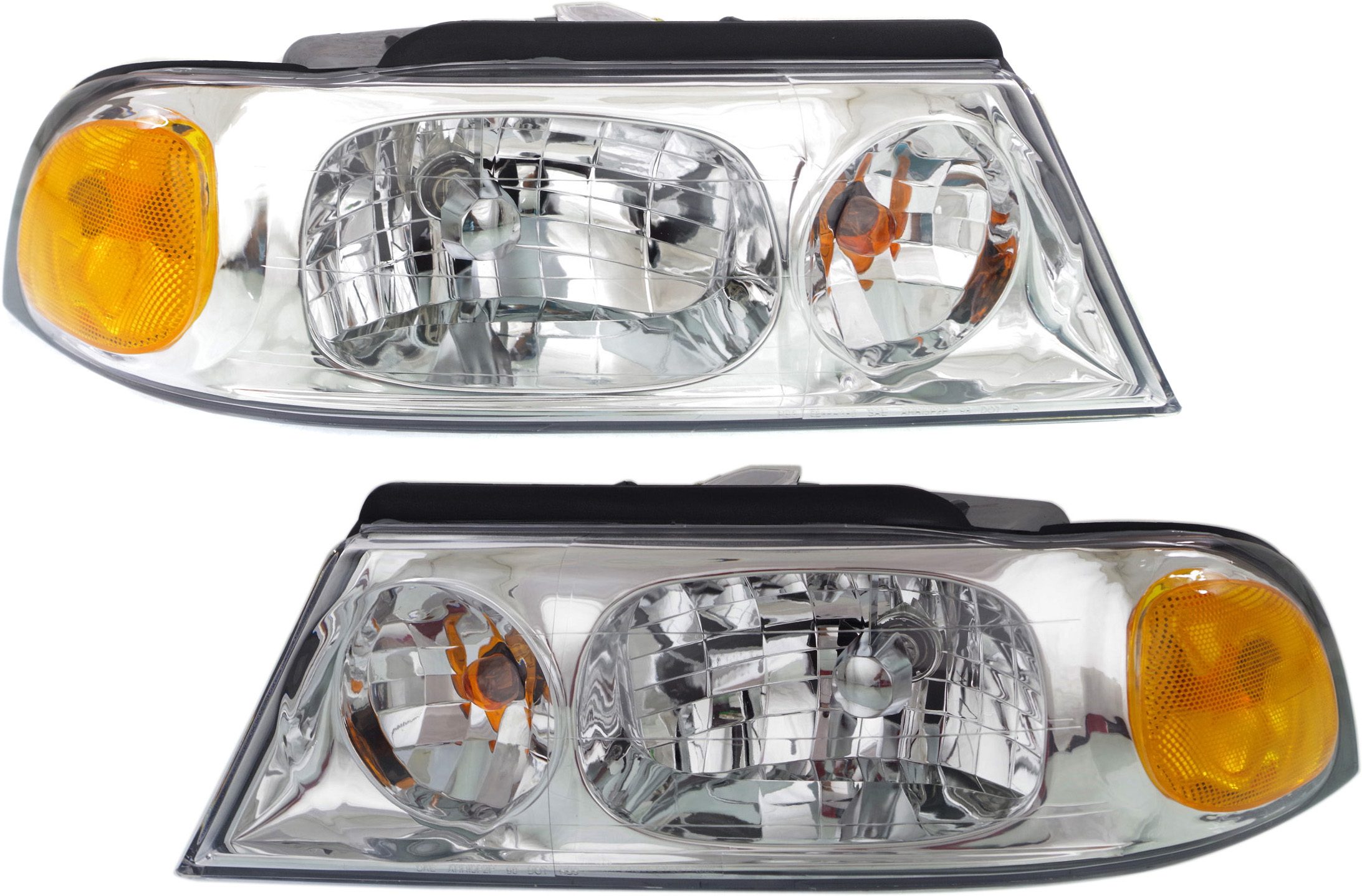 AM NAVIGATOR 98-02 HEAD LAMP RH AND LH Assembly Halogen SKU SET 20-5877-00 Partslink FO2502175 FO2503175 OEM XL7Z13008BA XL7Z13008AA