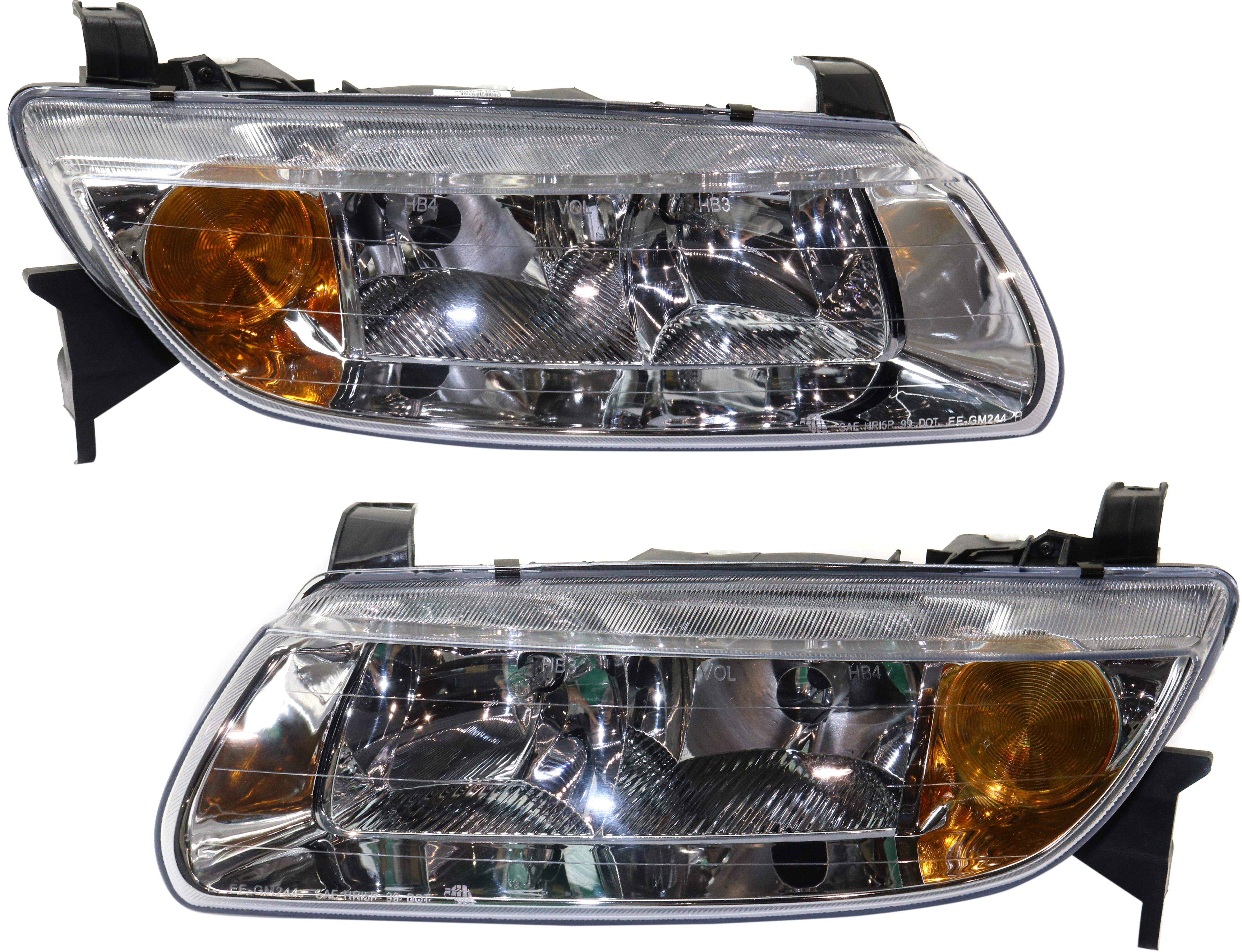 AM L SERIES 00-02 HEAD LAMP RH AND LH Assembly Halogen Sedan Wagon SKU SET 20-5945-00 Partslink GM2503200 GM2502200 OEM 90583595 PFM 90583594 PFM