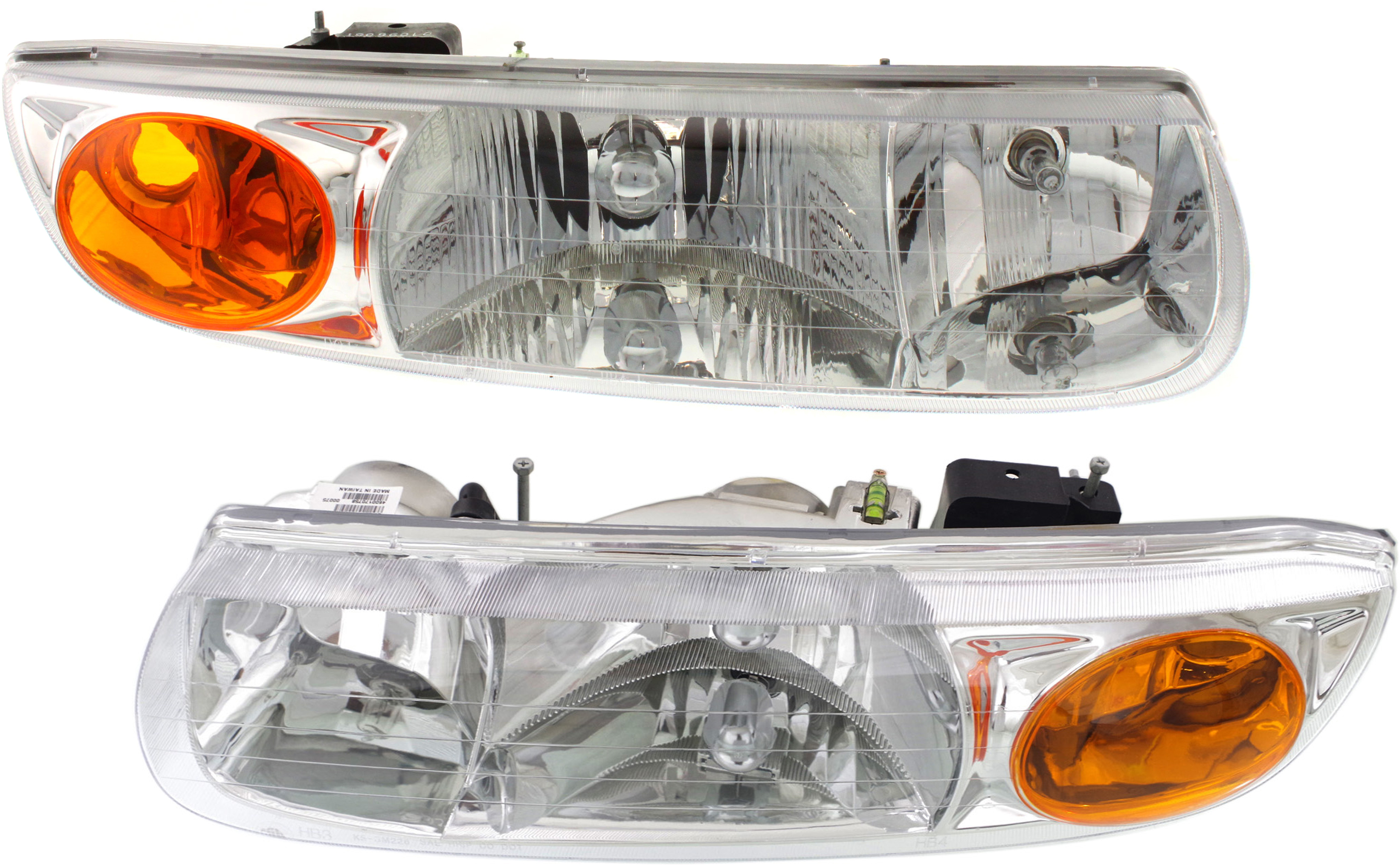 AM S SERIES 00-02 HEAD LAMP RH AND LH Assembly Halogen Sedan Wagon SKU SET 20-6015-00 Partslink GM2502206 GM2503206 OEM 21112455-21112456