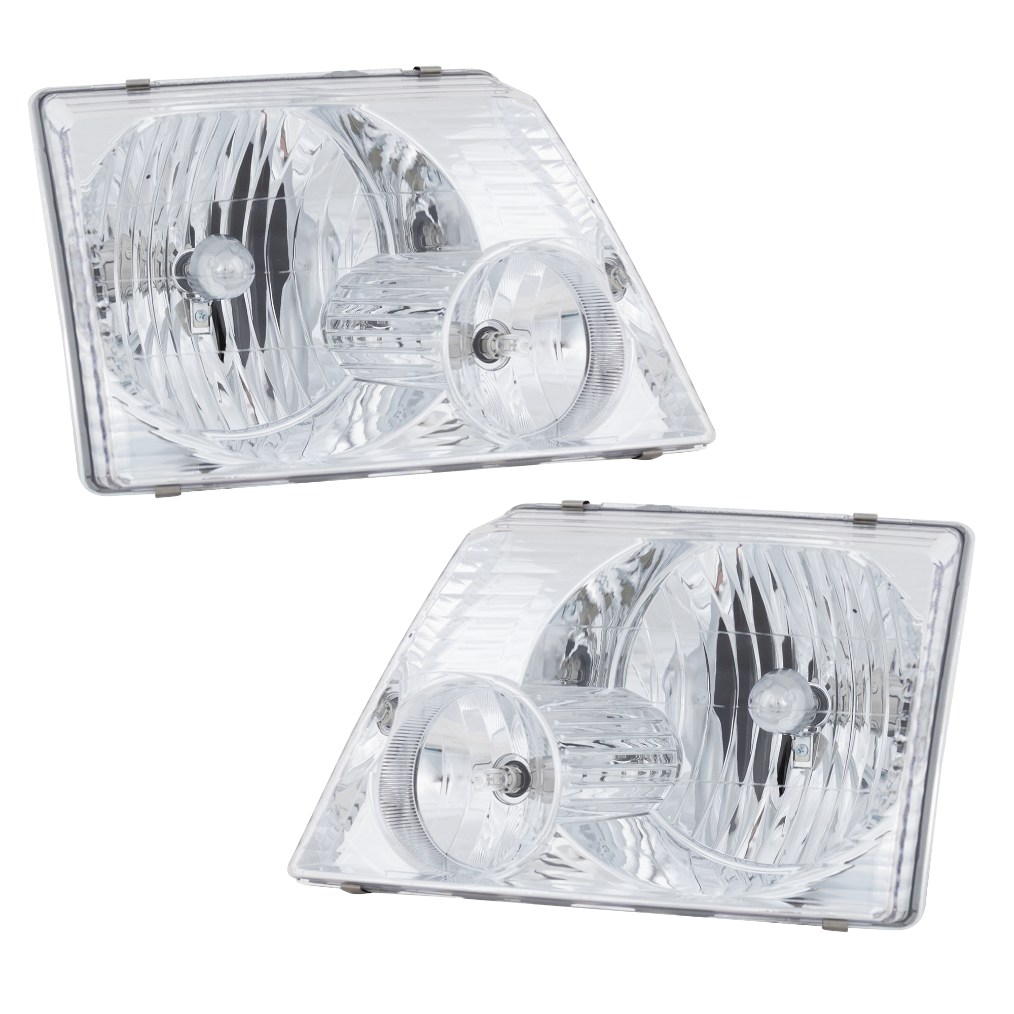 AM EXPLORER 02-05 HEAD LAMP RH AND LH Assembly Halogen Exc. 02-03 Sport Model SKU SET 20-6061-00 Partslink FO2503176 FO2502176 OEM 1L2Z13008AA 1L2Z13008AB