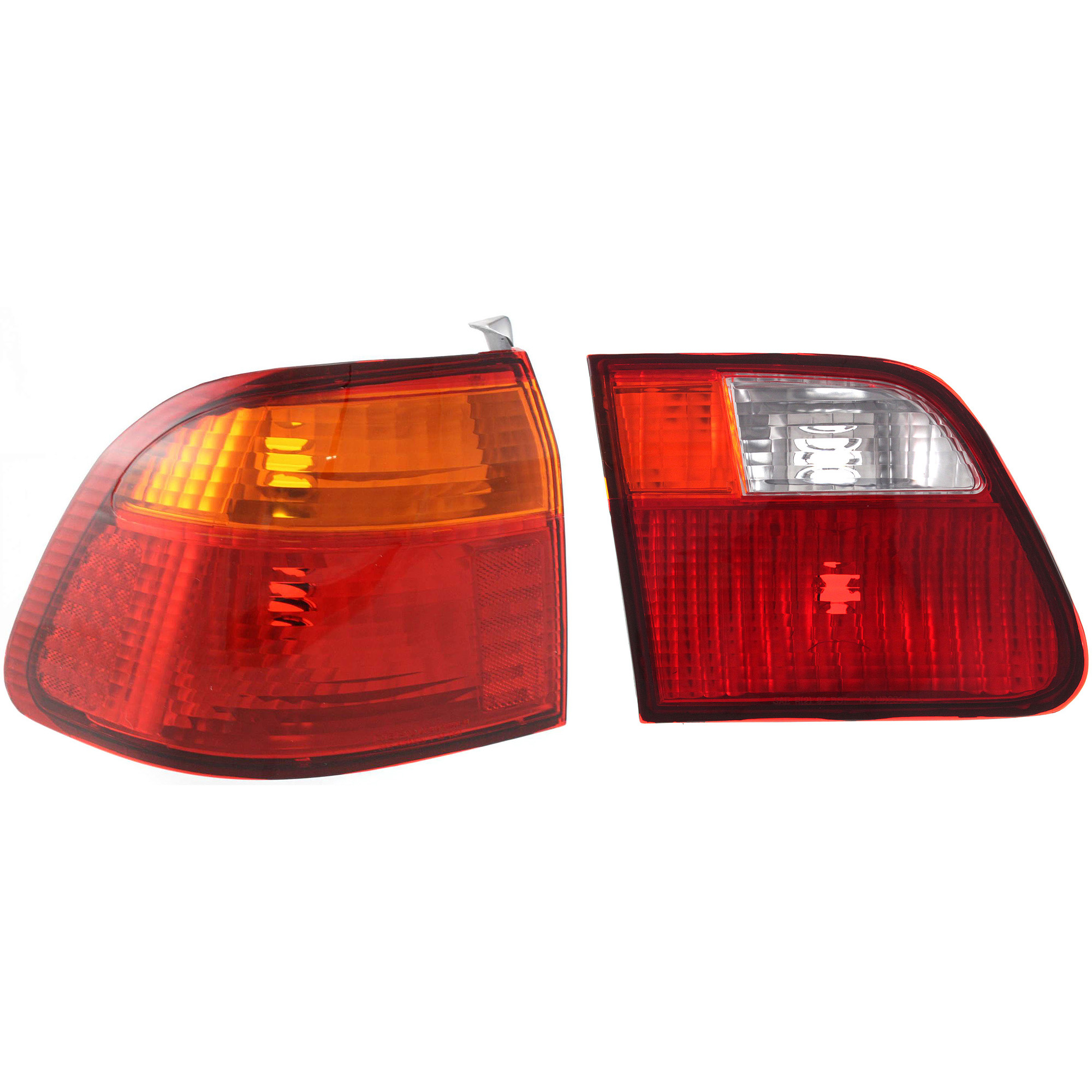 AM CIVIC 99-00 TAIL LAMP LH Inner and Outer Halogen Sedan SKU SET 2171309LUS Partslink HO2818111 HO2818115 OEM 33551S04A51-34156S04A51