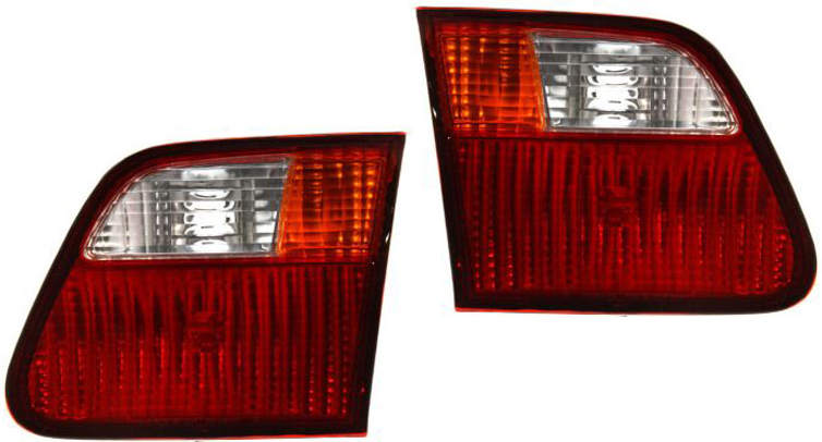 AM CIVIC 99-00 TAIL LAMP RH AND LH Inner Lens and Housing Sedan SKU SET 2171309RUS Partslink HO2818115 HO2819115 OEM 34156S04A51-34151S04A51