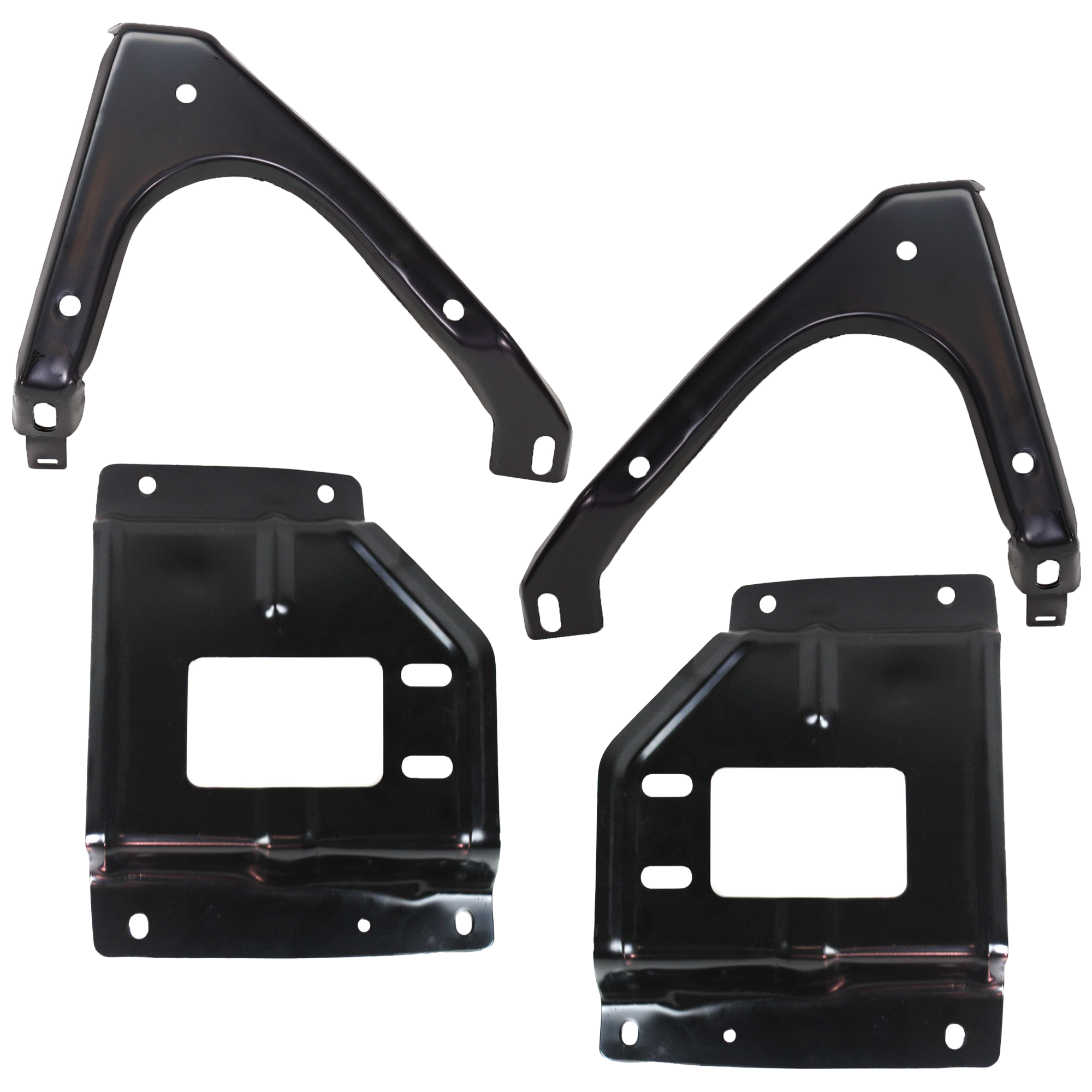 AM F SERIES SUPER DUTY EXCURSION 00-02 FRONT BUMPER BRACKET RH AND LH Set of 4 Plate Mounting SKU SET 30010-4 A Partslink FO1066133 FO1066147 FO1066146 FO1067133 FO1067147 FO1067146 OEM 1C3Z17B749AA 1C3Z17B750AA F81Z