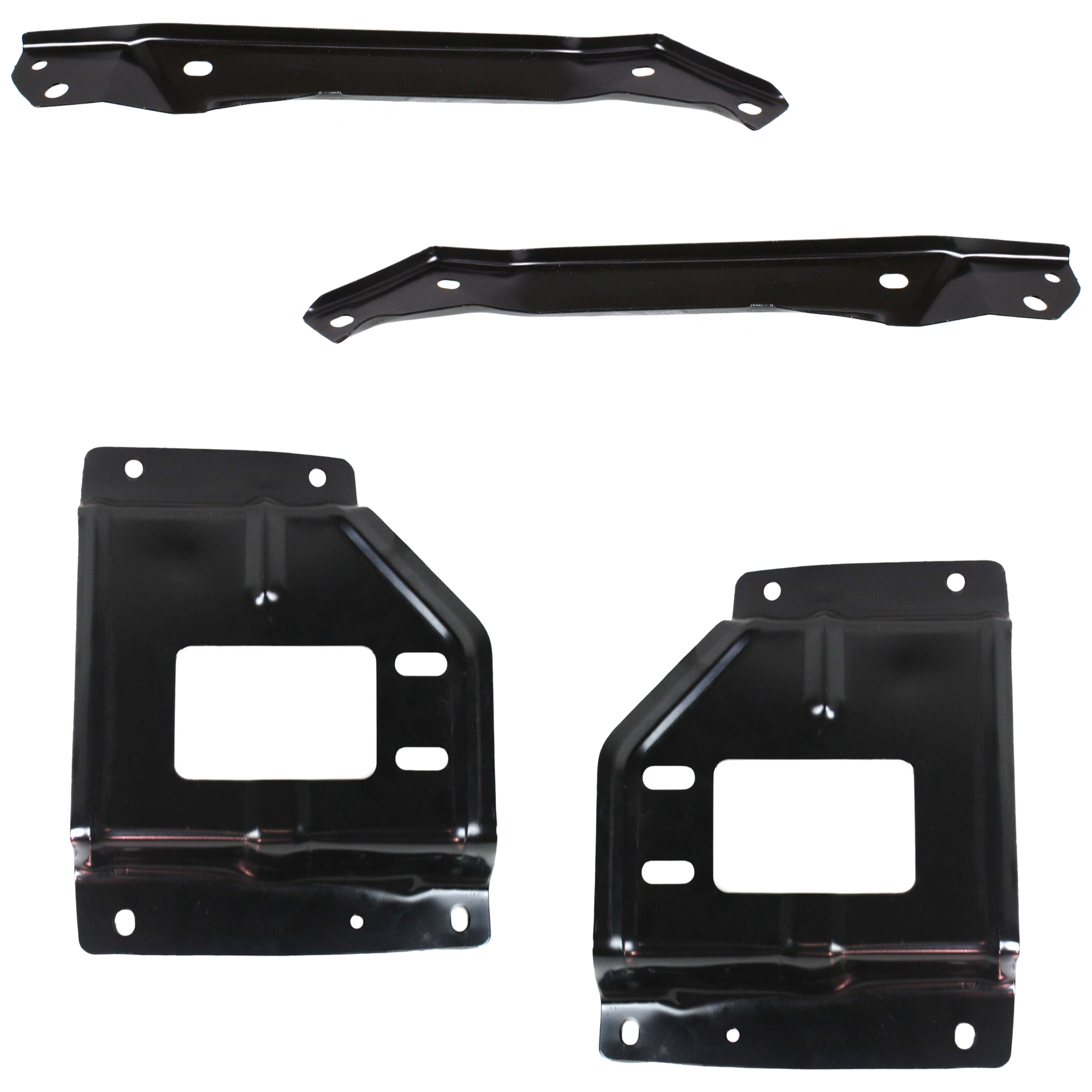 AM F SERIES SUPER DUTY EXCURSION 00-04 FRONT BUMPER BRACKET RH AND LH Set of 4 Plate Mounting and Bumper Support SKU SET 30010-4 Partslink FO1066128 FO1066133 FO1066147 FO1067128 FO1067133 FO1067147 OEM F81Z17752AC F81Z17752AD F81Z17