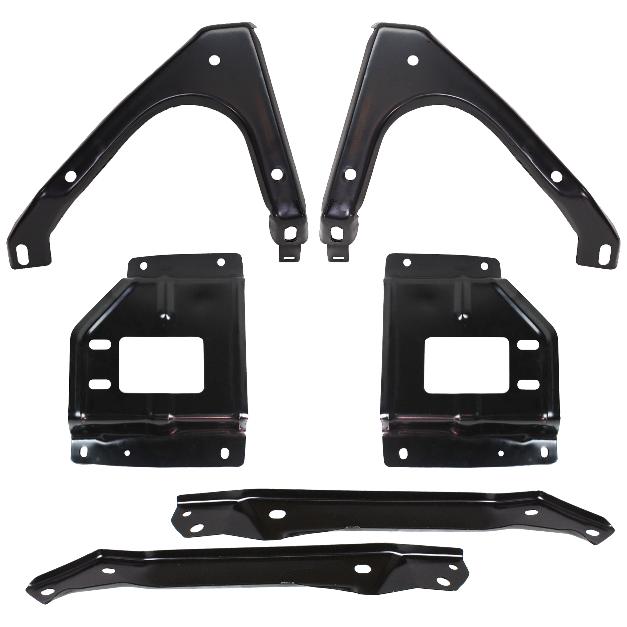 AM F SERIES SUPER DUTY 00-02 FRONT BUMPER BRACKET RH AND LH Set of 6 SKU SET 30010 A Partslink FO1066128 FO1066133 FO1066147 FO1066146 FO1067128 FO1067133 FO1067147 FO1067146 OEM 1C3Z17B749AA 1C3Z17B750AA F81Z