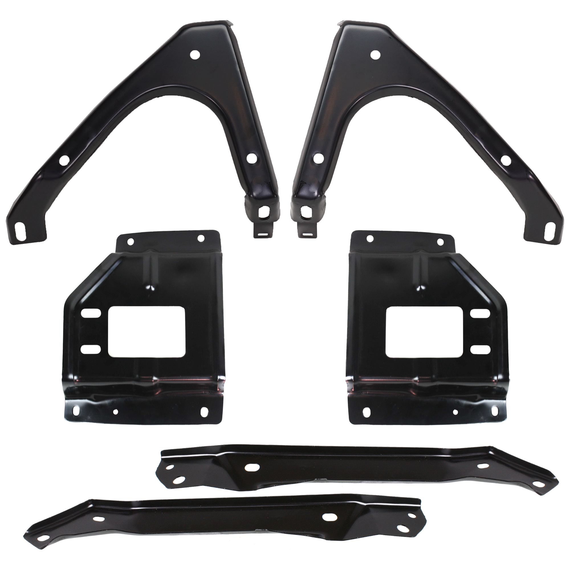 AM F SERIES SUPER DUTY 00-02 FRONT BUMPER BRACKET RH AND LH Set of 6 SKU SET 30010 B Partslink FO1066128 FO1066133 FO1066147 FO1066146 FO1067128 FO1067133 FO1067147 FO1067146 OEM 1C3Z17B749AA 1C3Z17B750AA F81Z