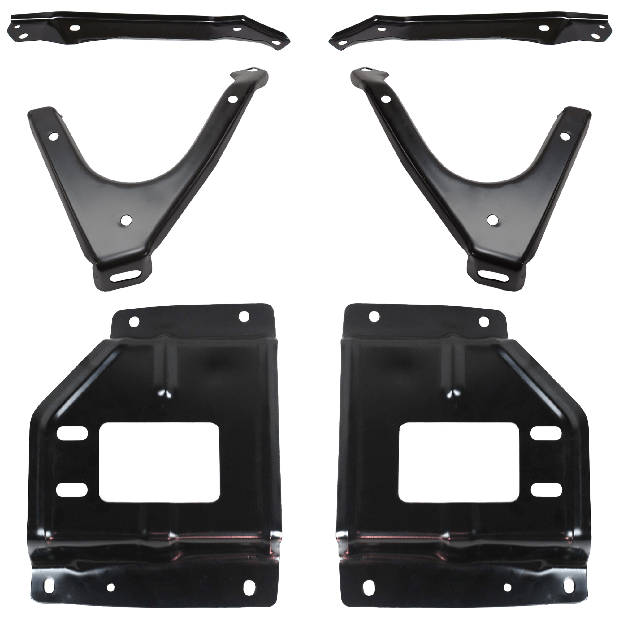 AM F SERIES SUPER DUTY 01-04 FRONT BUMPER BRACKET RH AND LH Set of 6 SKU SET 30010 C Partslink FO1066128 FO1066133 FO1066147 FO1066149 FO1067128 FO1067133 FO1067147 FO1067149 OEM 1C3Z17B749BB 1C3Z17B750BB F81Z