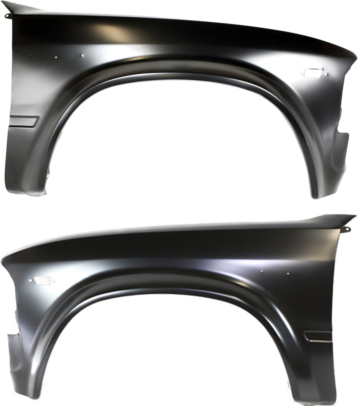 AM TOYOTA PICKUP 79-83 FRONT FENDER RH AND LH Primed Four Wheel Drive SKU SET 3055 Partslink TO1241146 TO1240145 OEM 5380192301-5380292301
