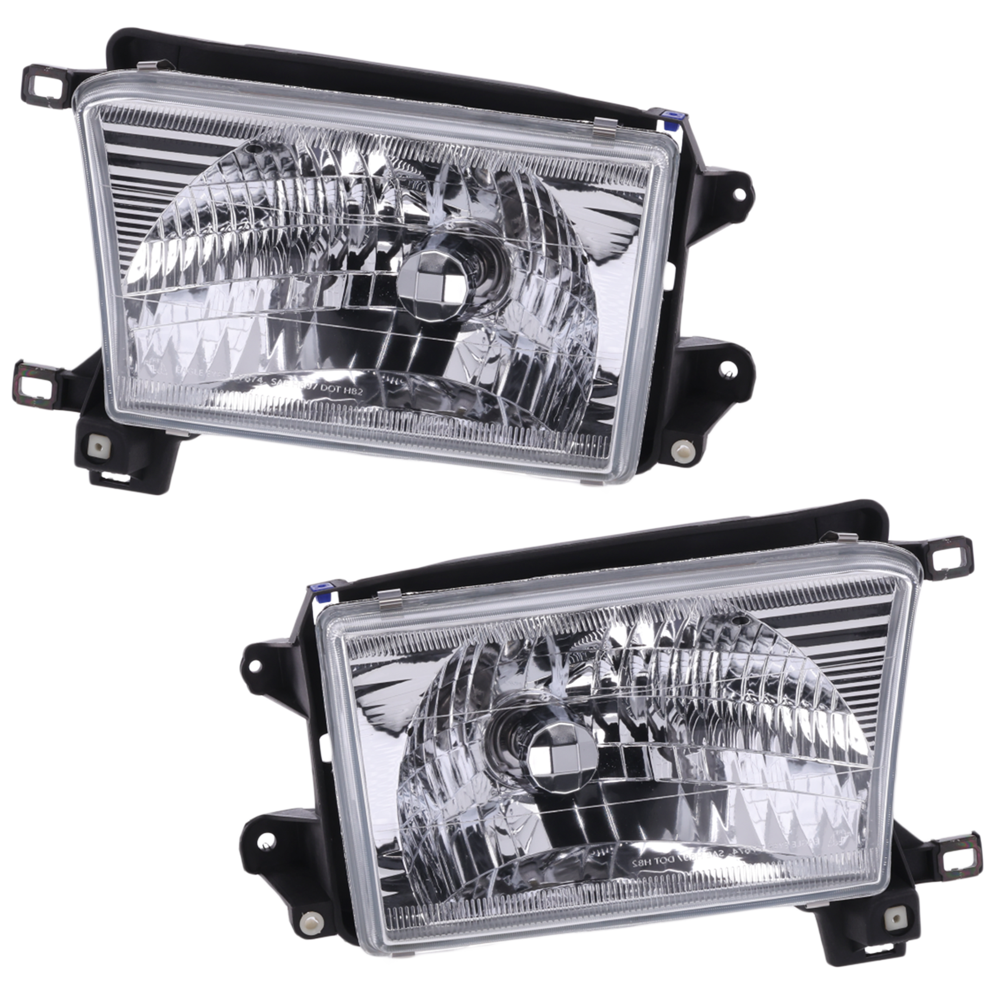 AM 4RUNNER 99-02 HEAD LAMP RH AND LH Assembly Halogen SKU SET 3121142RAS Partslink TO2502128 TO2503128 OEM 8115035300-8111035320