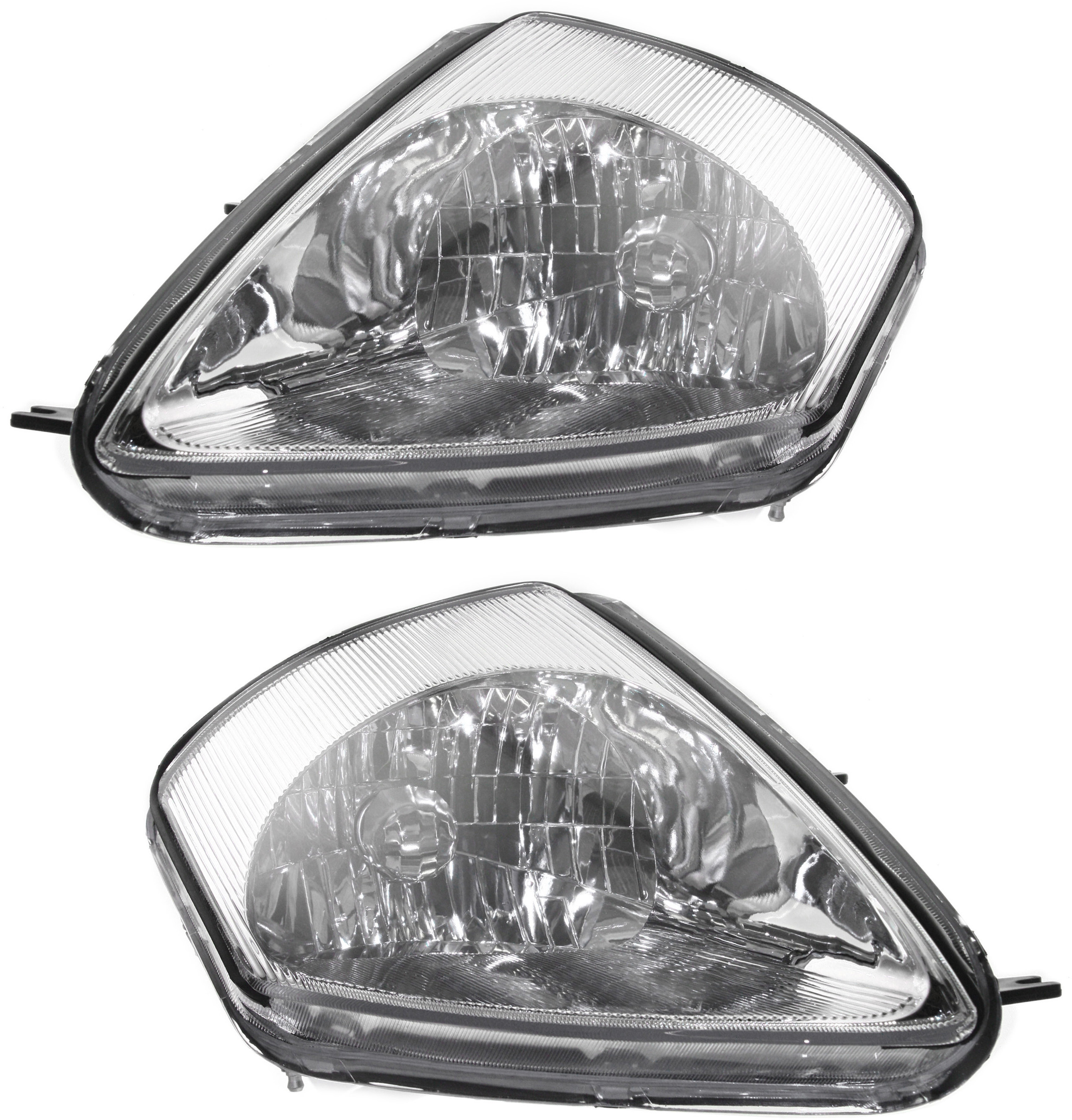 AM ECLIPSE 02-05 HEAD LAMP RH AND LH Assembly Halogen From 2-02 SKU SET 3141130RAS Partslink MI2502123 MI2503123 OEM MR990819 MR990820