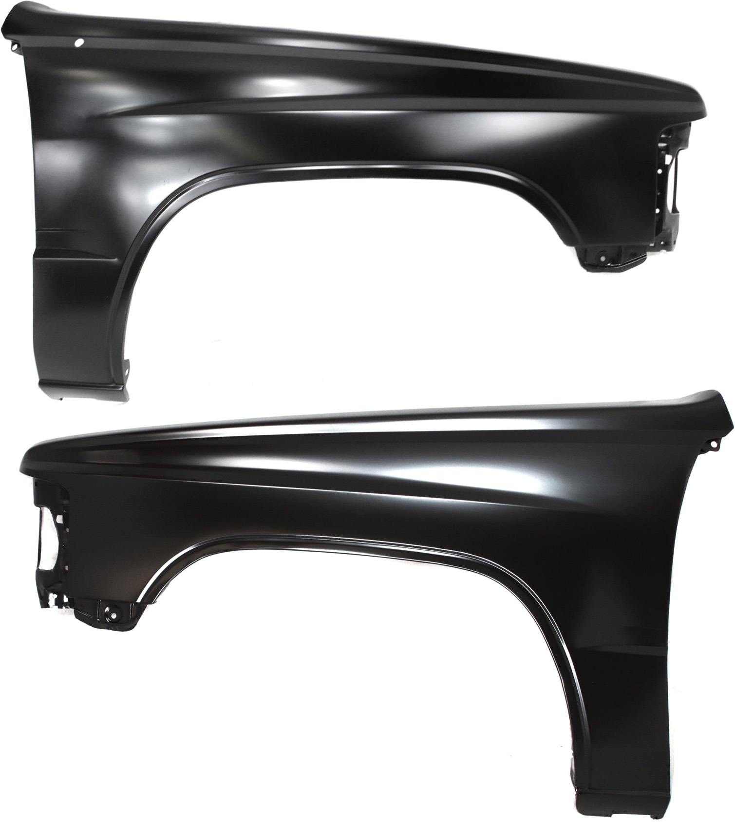 AM TOYOTA PICKUP 84-88 FRONT FENDER RH AND LH Primed RWD SKU SET 3201 Partslink TO1241125 TO1240123 OEM 5380189192-5380289184