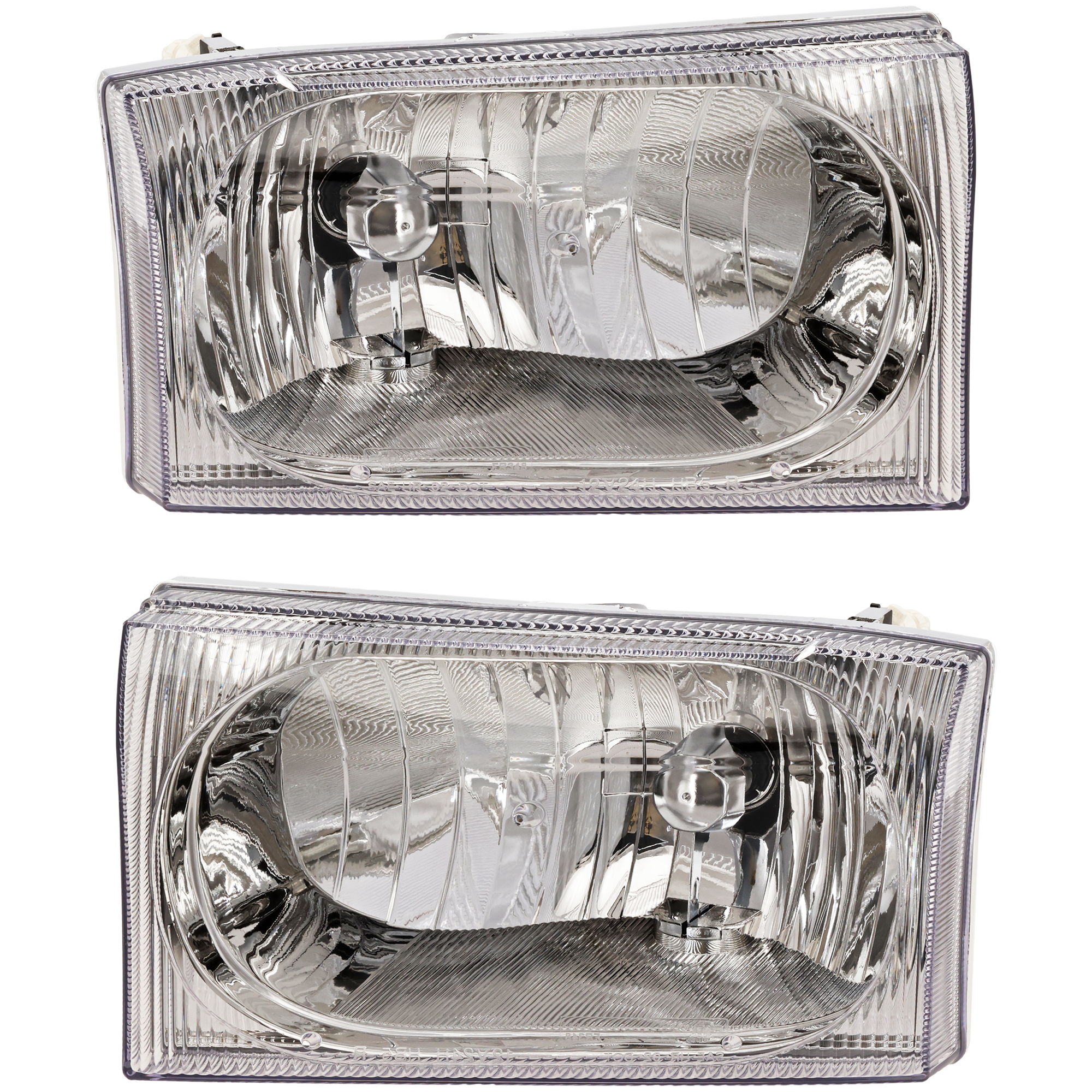 AM EXCURSION 02-04 F SERIES SUPER DUTY 02-05 HEAD LAMP RH AND LH Assembly Halogen Excludes Harley Davidson Model To 12-04 SKU SET 3301116RAS Partslink FO2502183 FO2503183 OEM 2C3Z13008AB 2C3Z13008AA