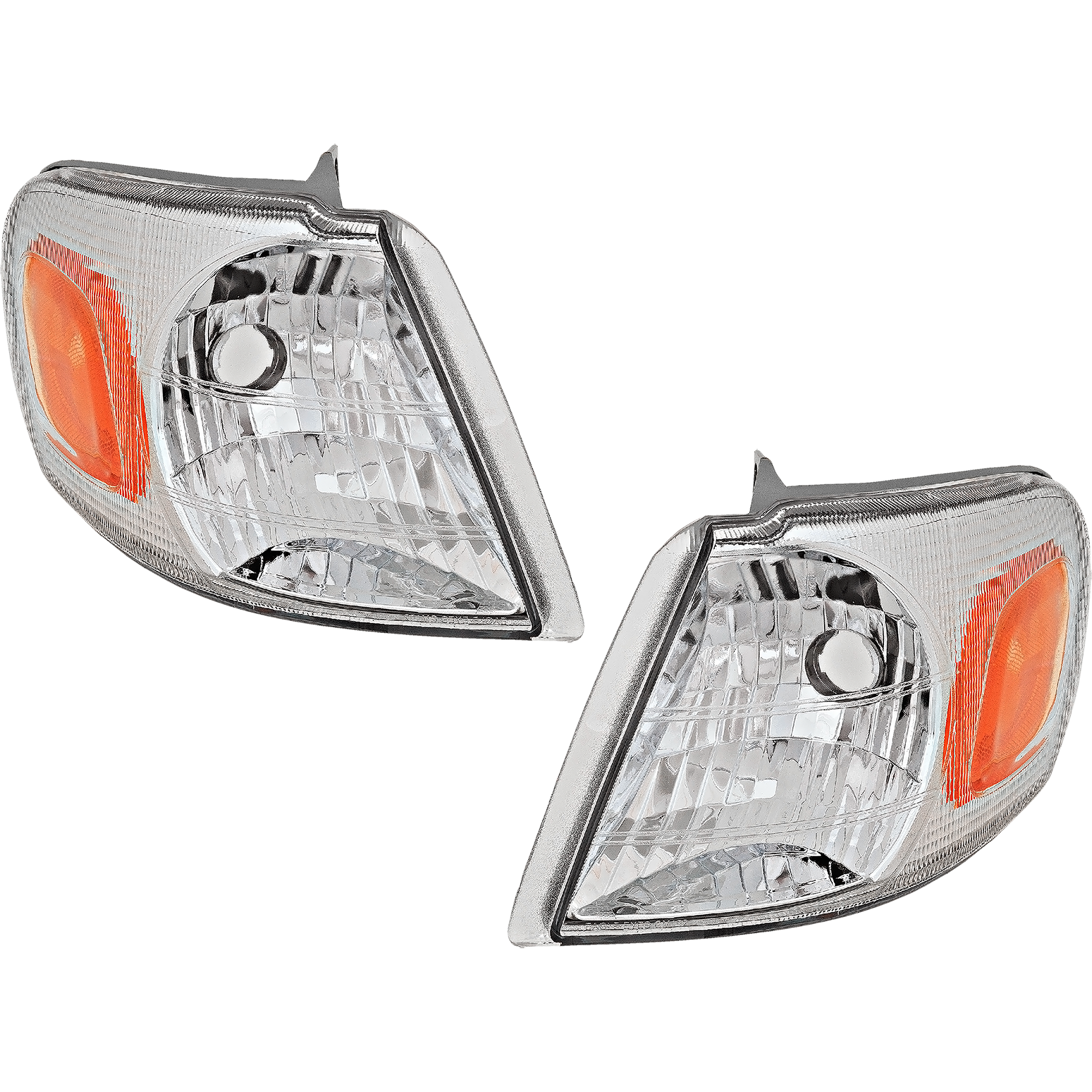 AM VENTURE 97-05 CORNER LAMP Set Lens and Housing SKU SET 3321561RUS Partslink GM2520155 GM2521155 OEM 15130498-15130499
