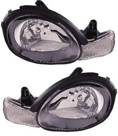 AM NEON 00-02 HEAD LAMP RH AND LH Assembly Halogen SKU SET 3331147RAS2 Partslink CH2502127 CH2503127 OEM 5288511AE 5288510AE