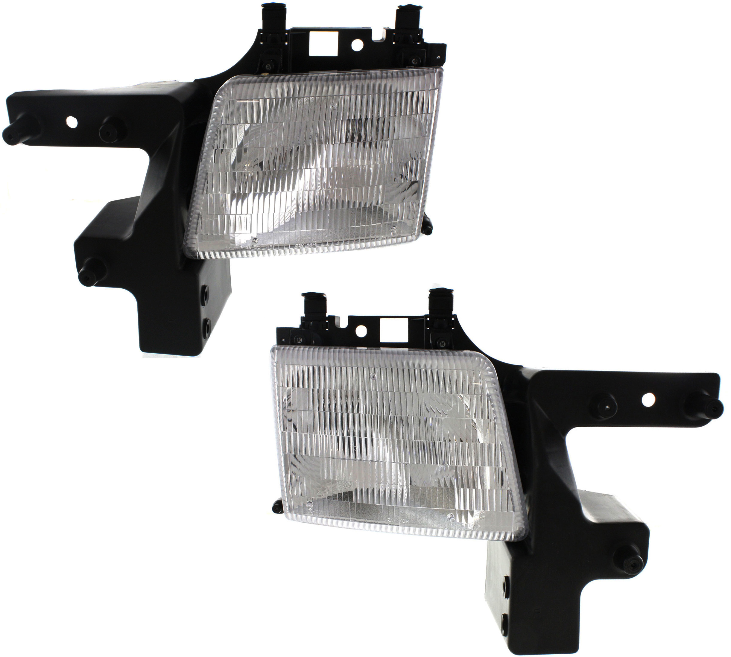 AM DODGE FULL SIZE VAN 98-03 HEAD LAMP RH AND LH Assembly Halogen SKU SET 3341101RAS Partslink CH2502118 CH2503118 OEM 55076525AC 55076524AC