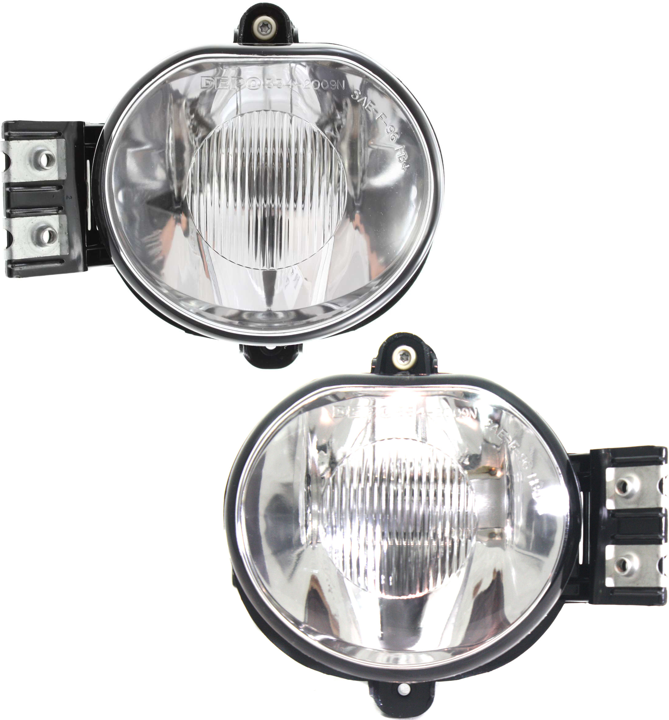 AM DODGE FULL SIZE P U 02-09 FRONT FOG LAMP RH AND LH Assembly New Body Style CAPA SKU SET 3342009RASQ Partslink CH2592121C CH2593121C OEM 55077474AE 55077475AE