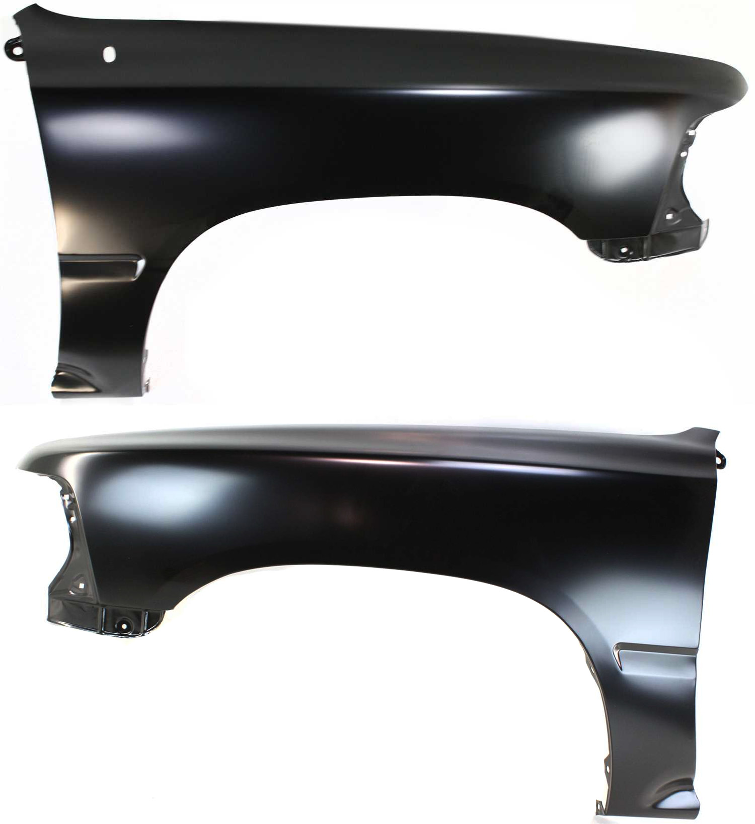 AM TOYOTA PICKUP 89-95 FRONT FENDER RH AND LH Primed 2WD SKU SET 3401 Partslink TO1241128 TO1240126 OEM 5381104040-5381289193