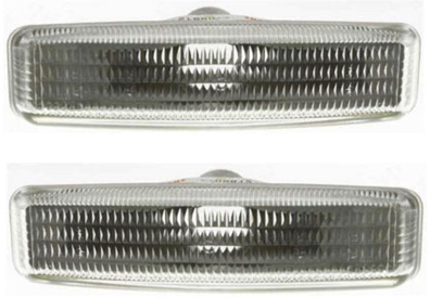 AM 5 SERIES 97-03 FRONT SIDE MARKER LAMP RH AND LH Clear Lens SKU SET 3441402NUEC Partslink BM2570108 OEM 63142496299