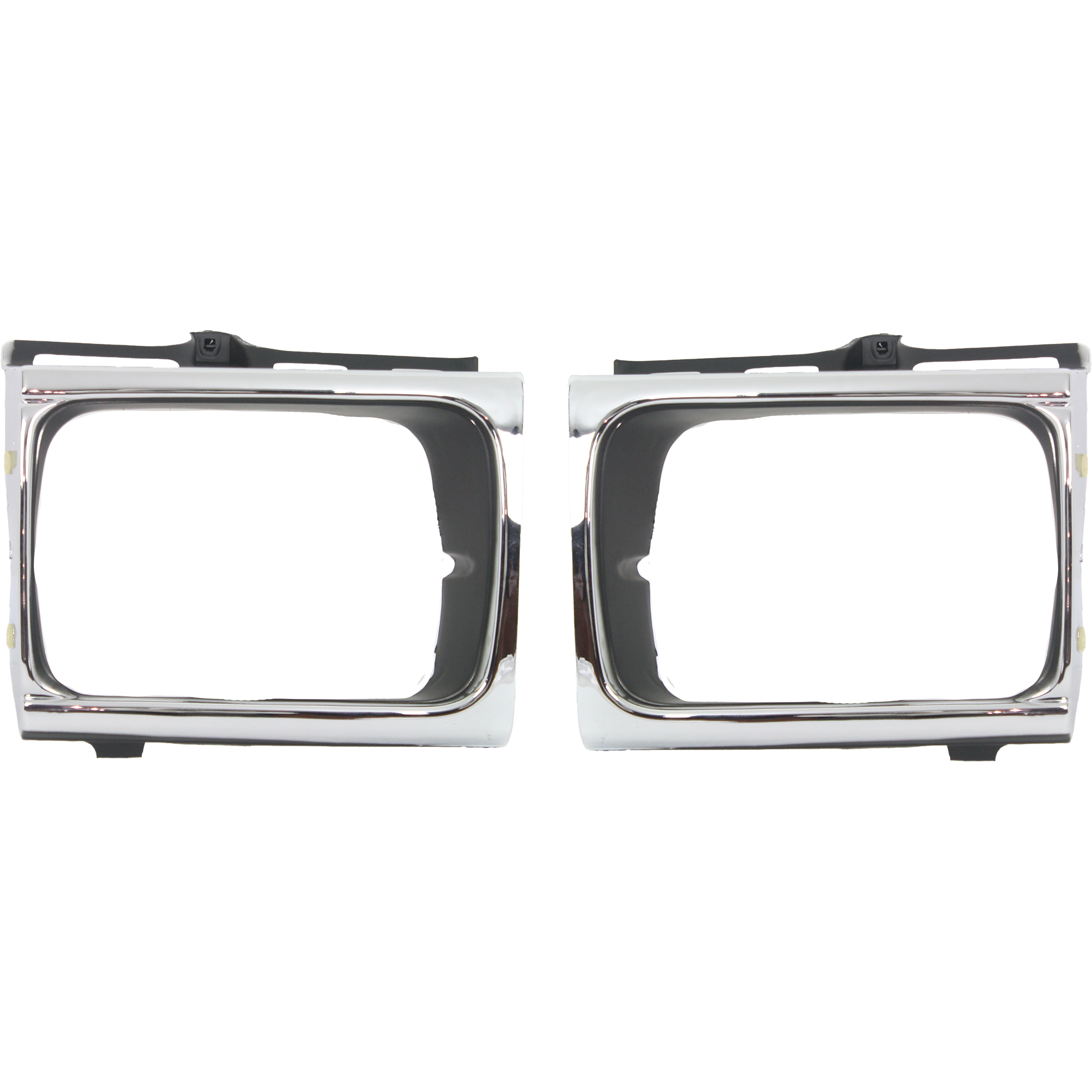 AM TOYOTA PICKUP 92-95 HEAD LAMP DOOR RH AND LH 4WD Chrome Black SKU SET 3441 Partslink TO2513118 TO2512116 OEM 5313135071-5313235071