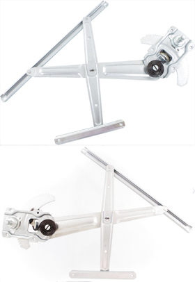 AM TOYOTA PICKUP 89-95-4RUNNER 90-95 FRONT WINDOW REGULATOR RH AND LH Manual 2 Door Without Vent Window SKU SET 3457 Partslink TO1350109 TO1351109 OEM 6980135010-6980235010