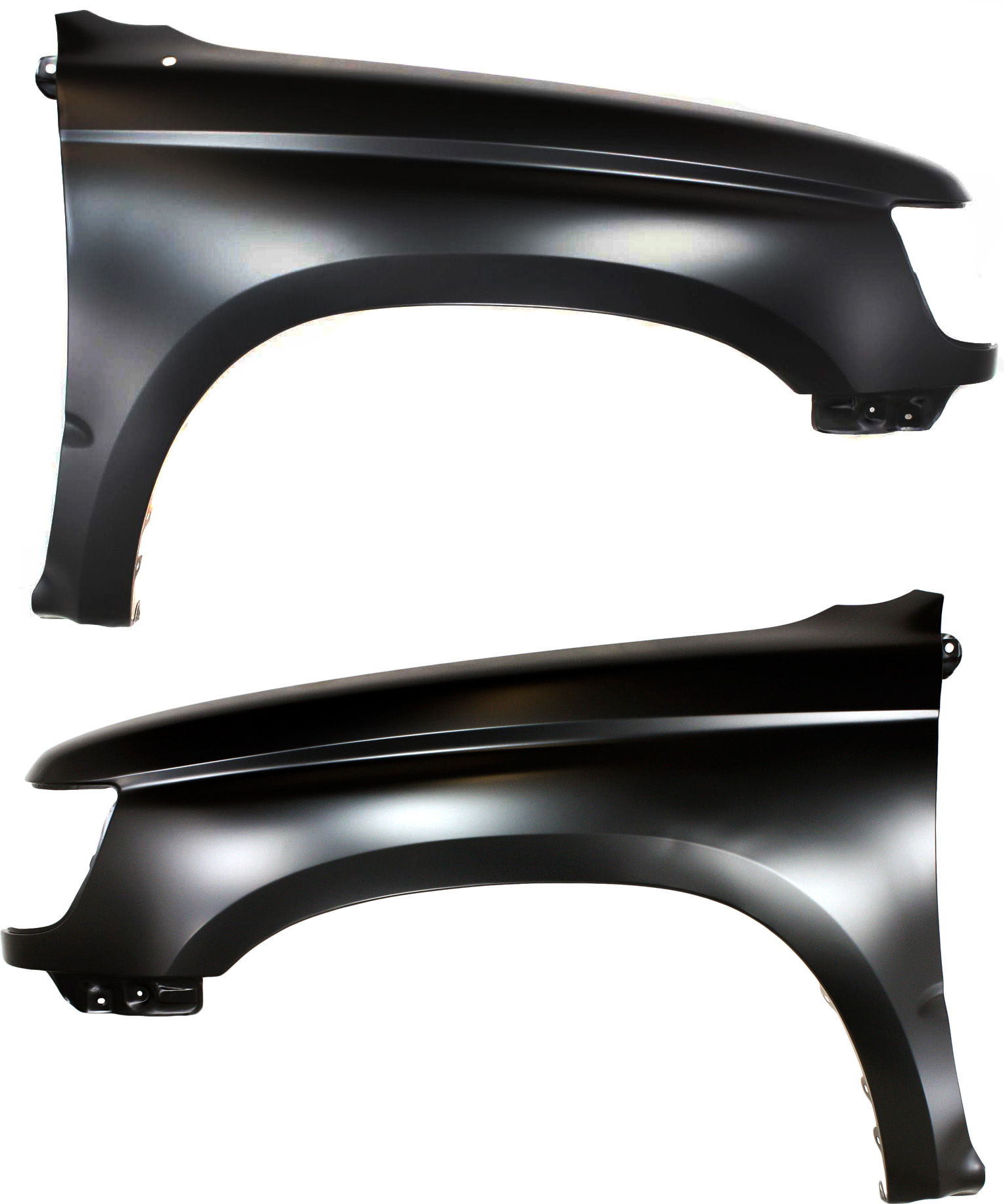 AM 4RUNNER 96-02 FRONT FENDER RH AND LH Primed 4 Cyl 6Cyl w o Fender Flare Holes SKU SET 3741 Partslink TO1241165 TO1240165 OEM 5380135540-5380235630