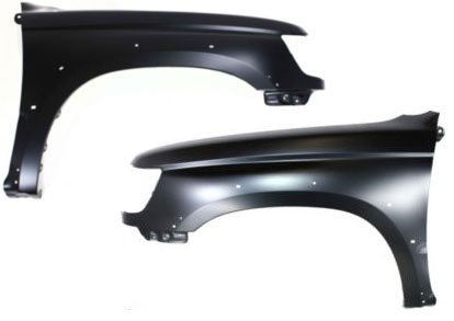 AM 4RUNNER 96-02 FRONT FENDER RH AND LH Primed 6 Cyl w Fender Flare Holes SKU SET 3768 Partslink TO1241166 TO1240166 OEM 5380135550-5380235640