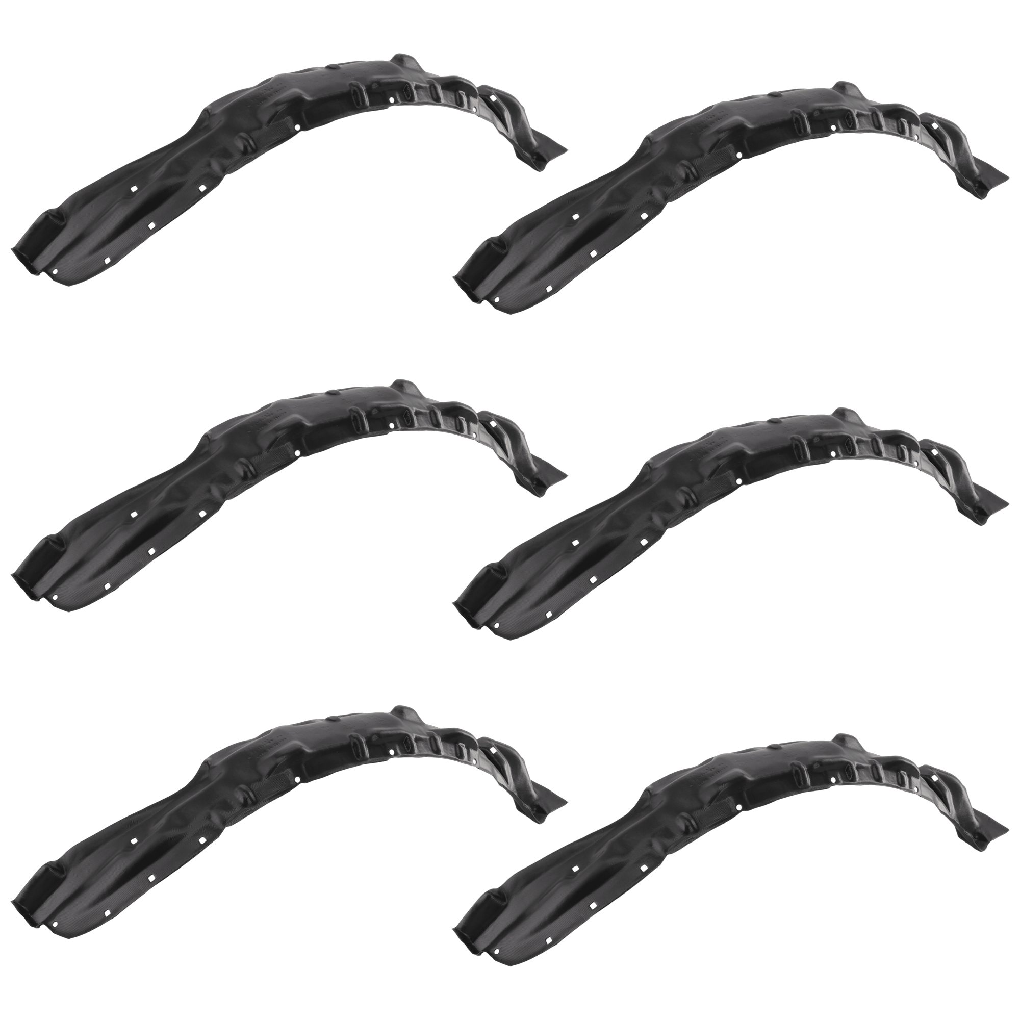 AM TACOMA 95-00 FRONT FENDER LINER RH Plastic Liner Set of 6 SKU SET 3903-2-6 Partslink TO1249110 OEM 5387504041