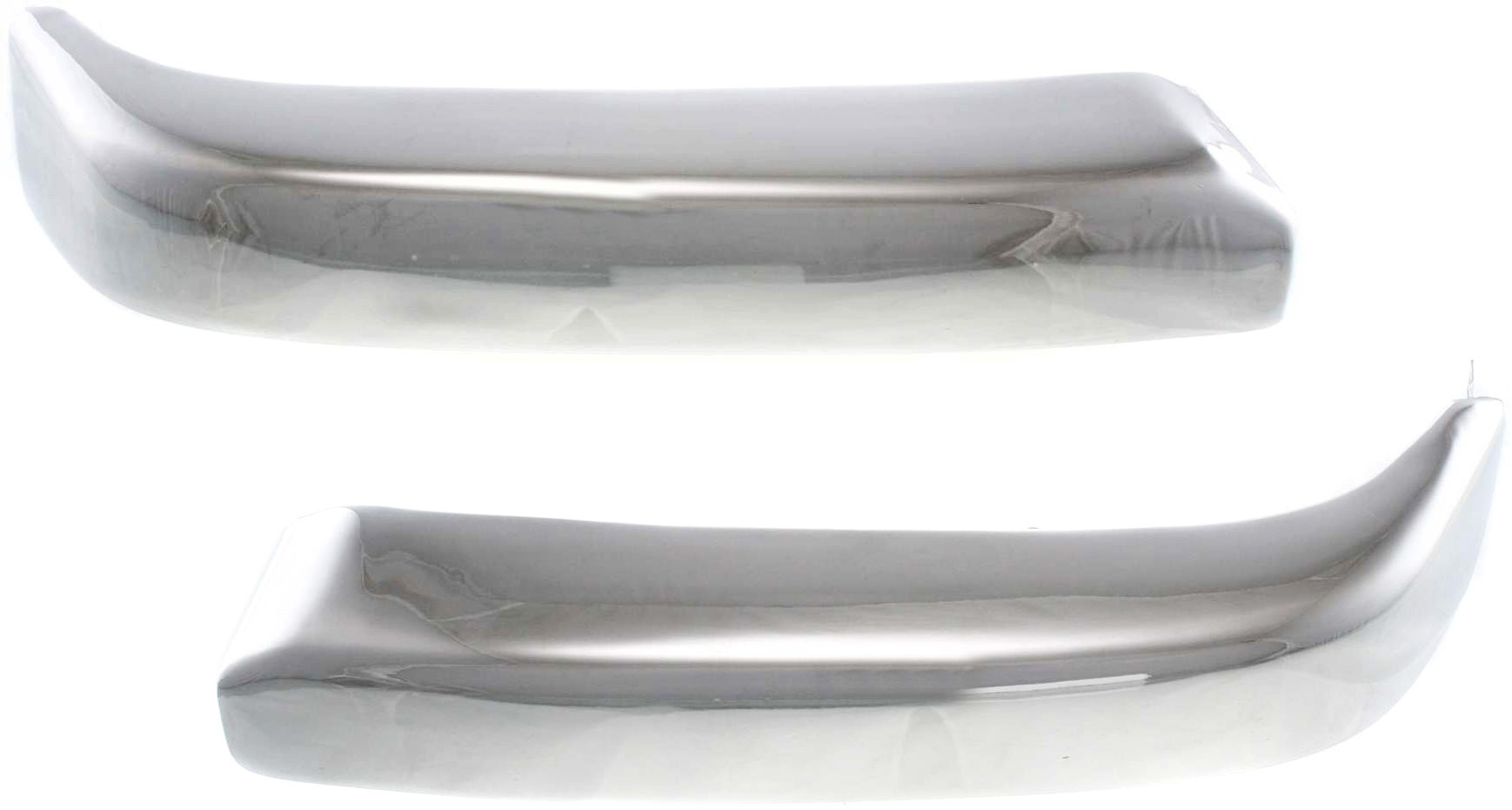 AM TACOMA 98-00 FRONT BUMPER END RH AND LH Chrome Trim w Prerunner Model SKU SET 3971 Partslink TO1005165 TO1004165 OEM 5210204010-5210304010