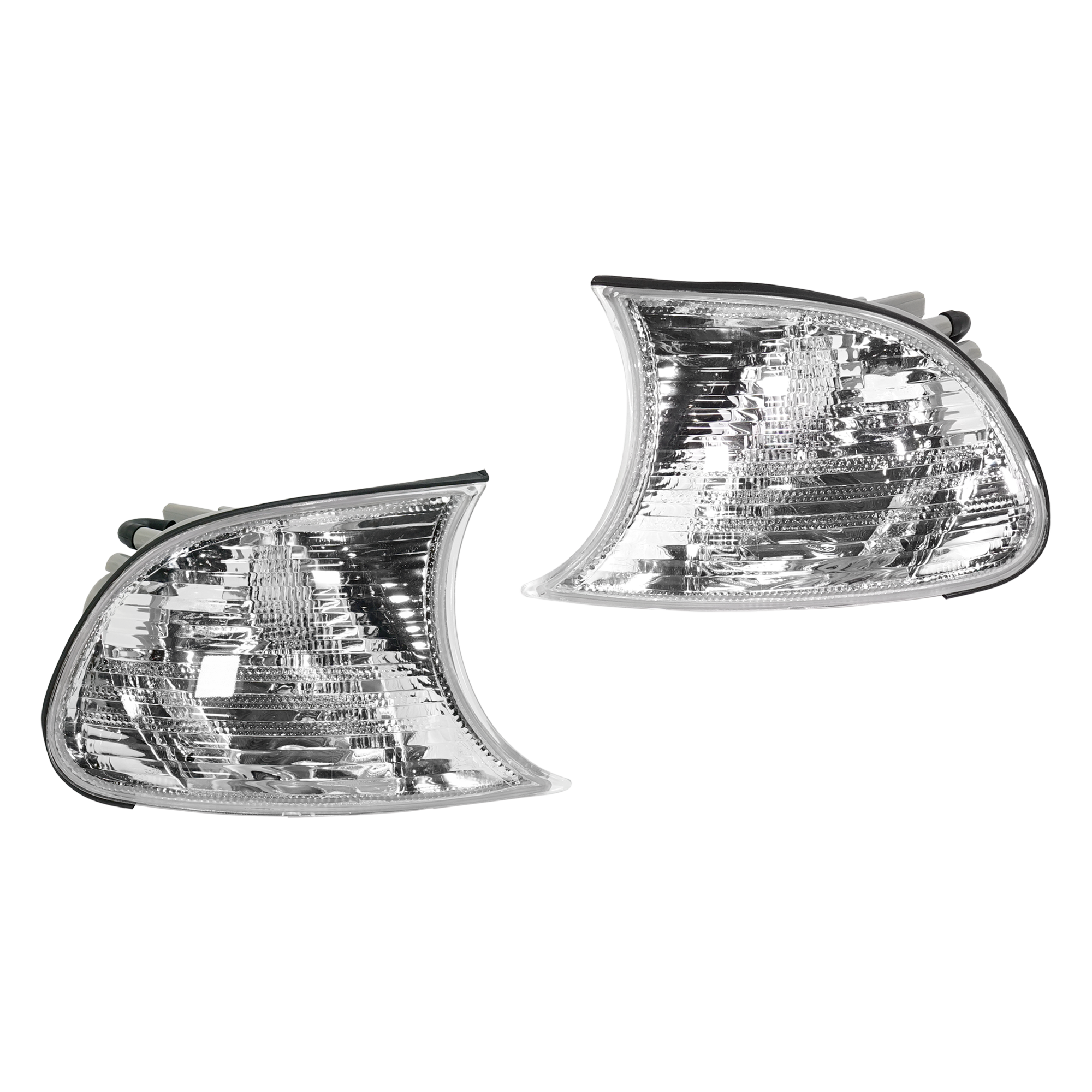 AM 3 SERIES 00-01 CORNER LAMP RH AND LH Lens and Housing Clear Lens Convertible Coupe To 9-01 SKU SET 4441507RUQC OEM 63126904307 PFM 63126904308 PF